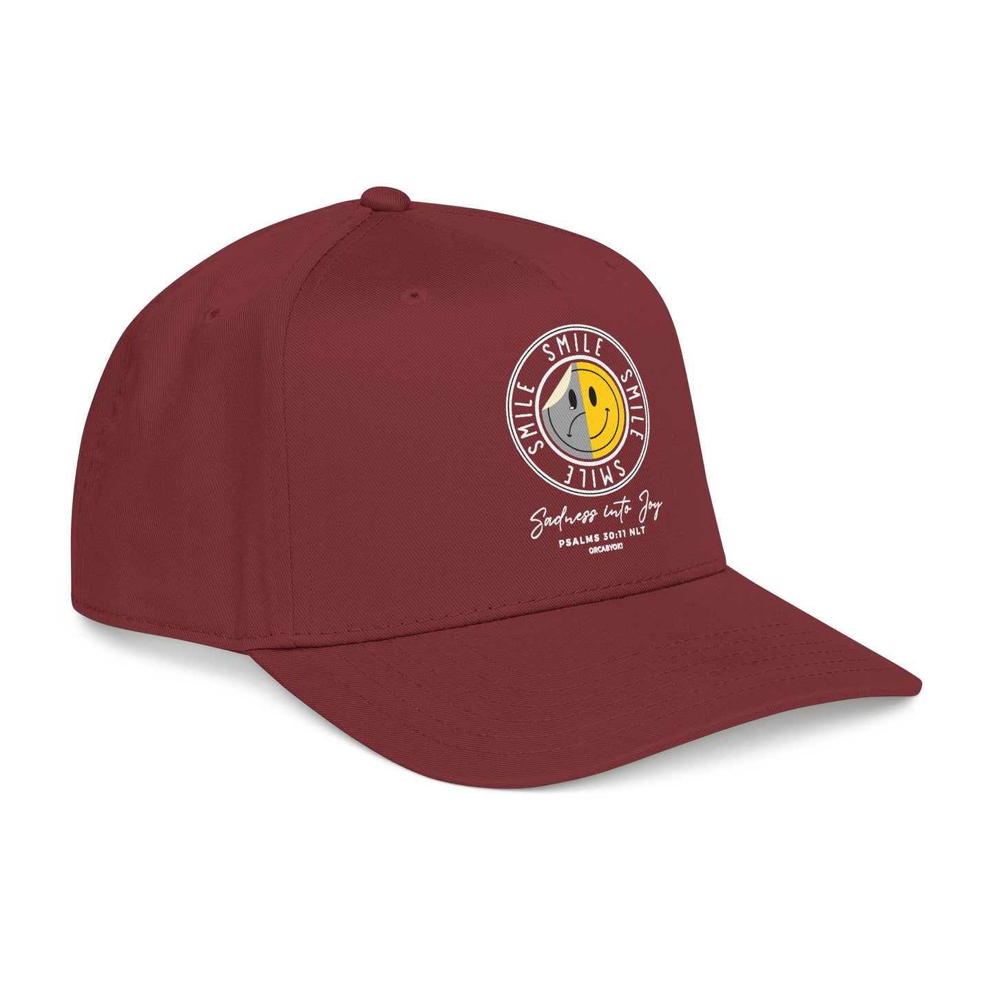 Sadness Into Joy Baseball Cap — Smiley Cap