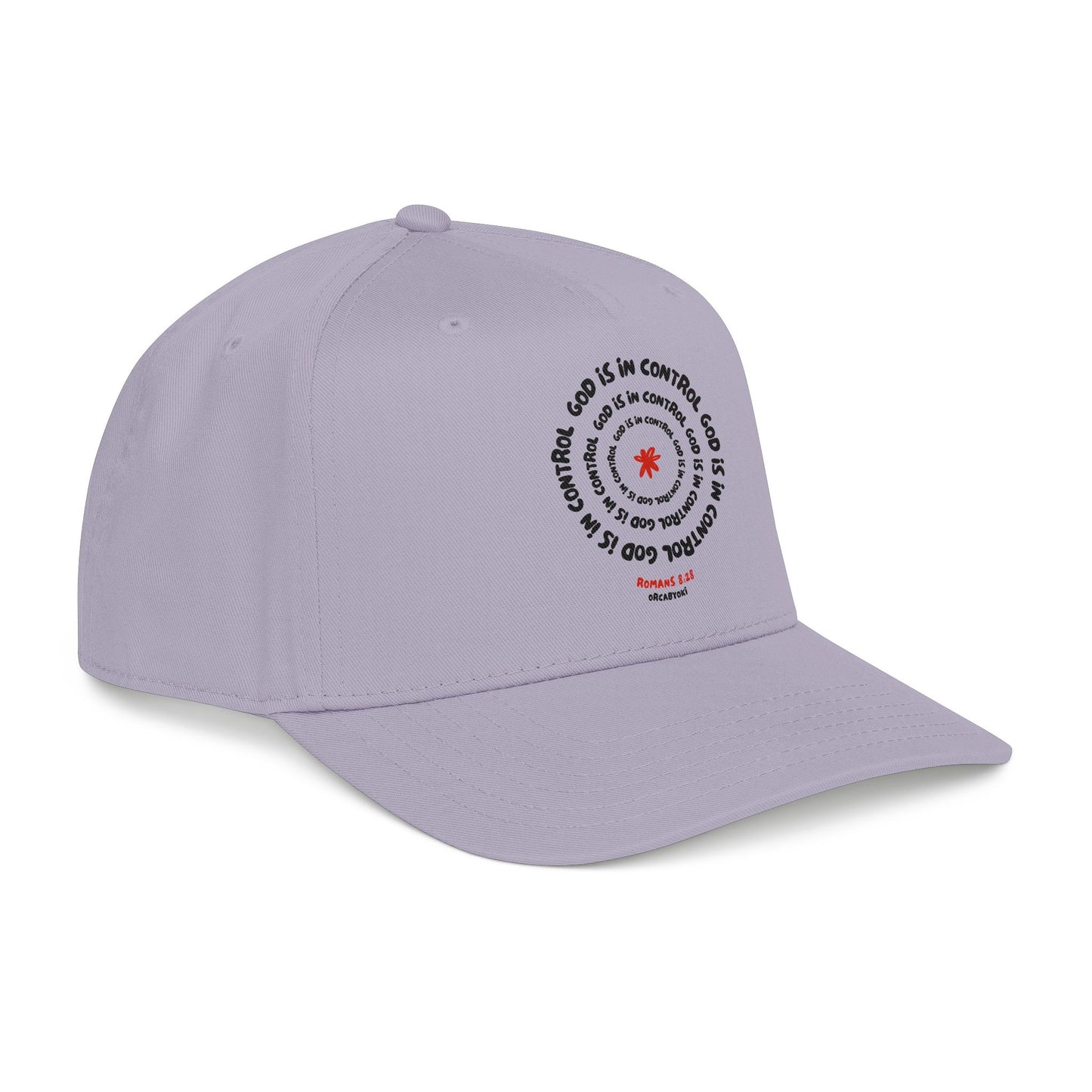 God Is In Control Baseball Cap – Faith-Inspired Romans 8:28 Hat