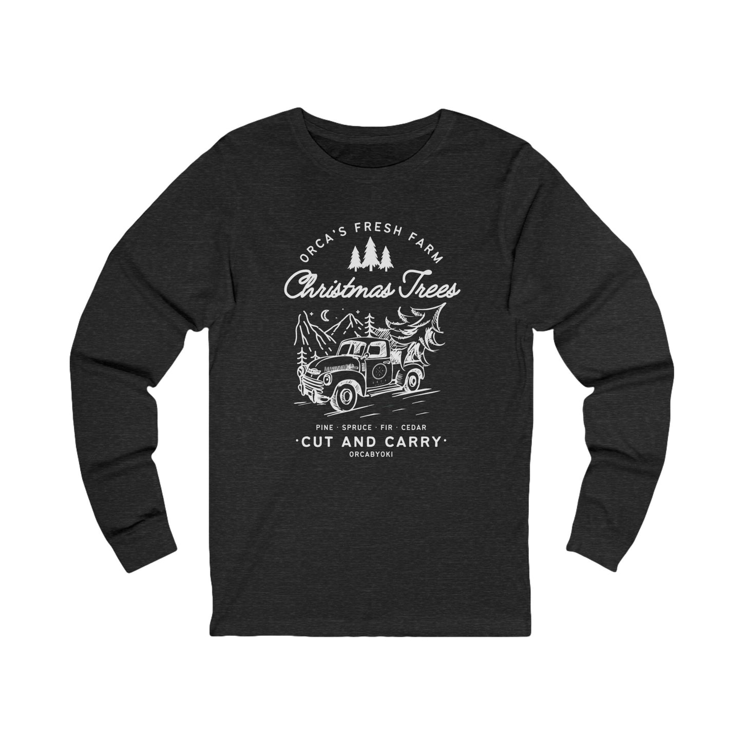 ORCA's Farm Christmas Tree Long Sleeve Tee