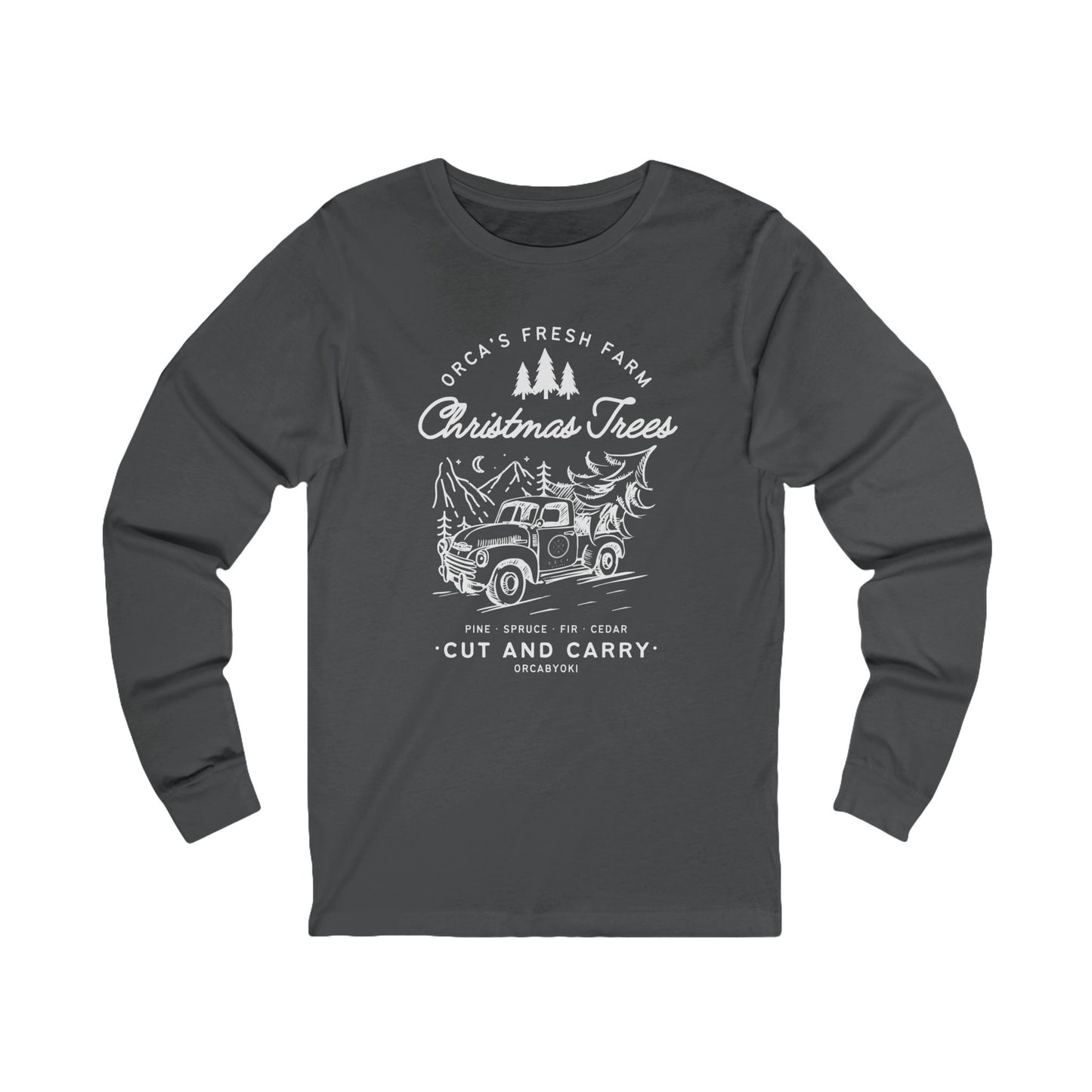 ORCA's Farm Christmas Tree Long Sleeve Tee