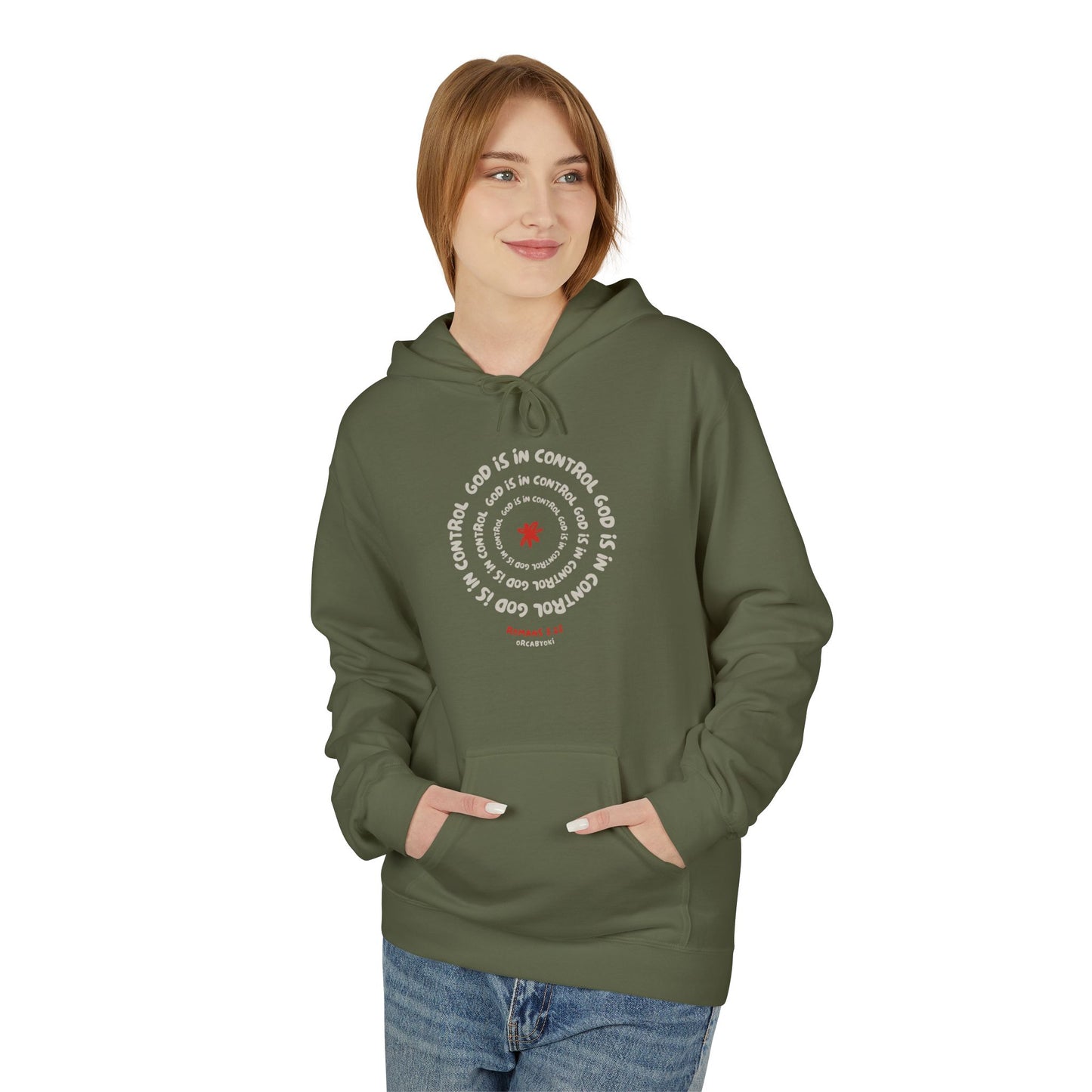 God is In Control Fleece Hoodie