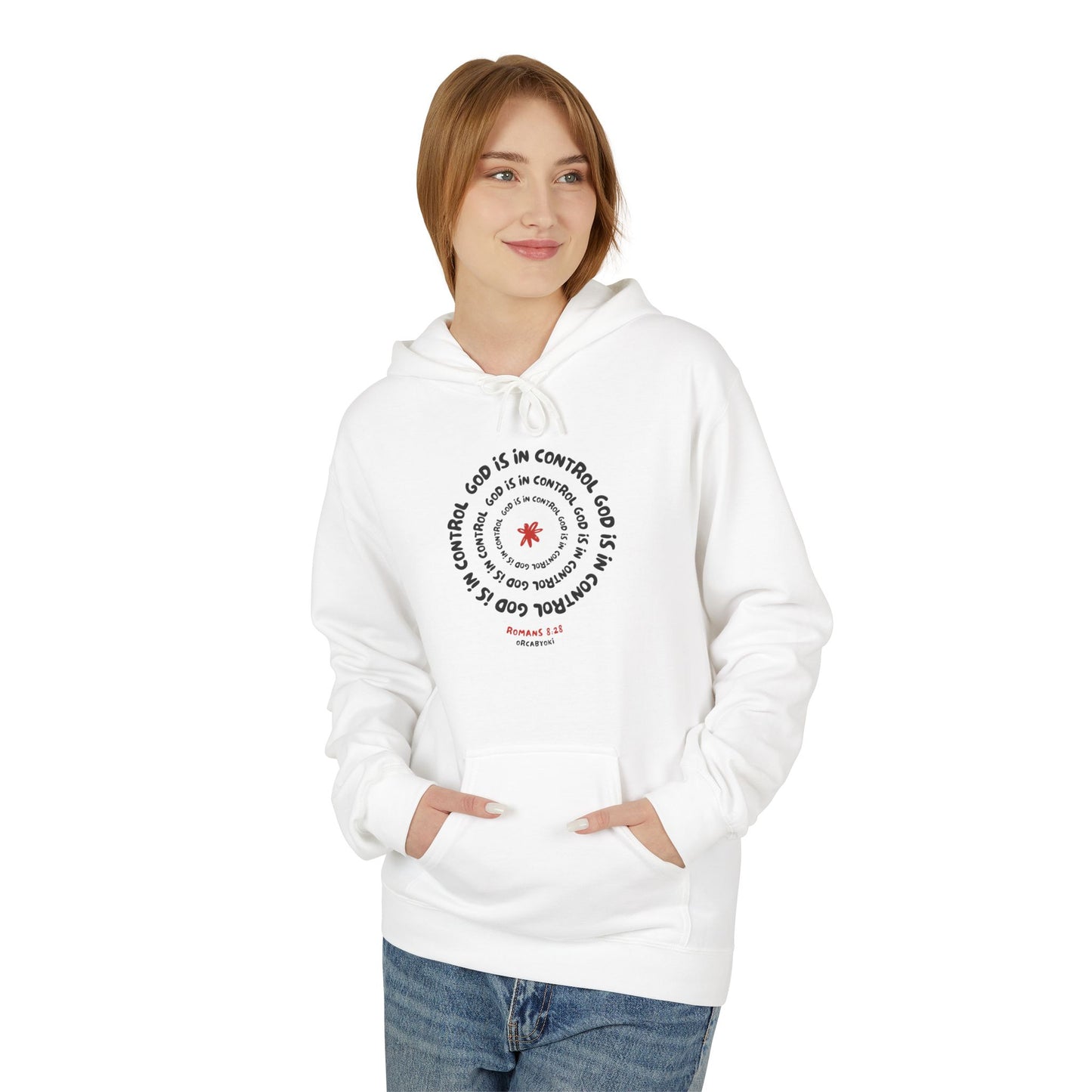 God is In Control Fleece Hoodie