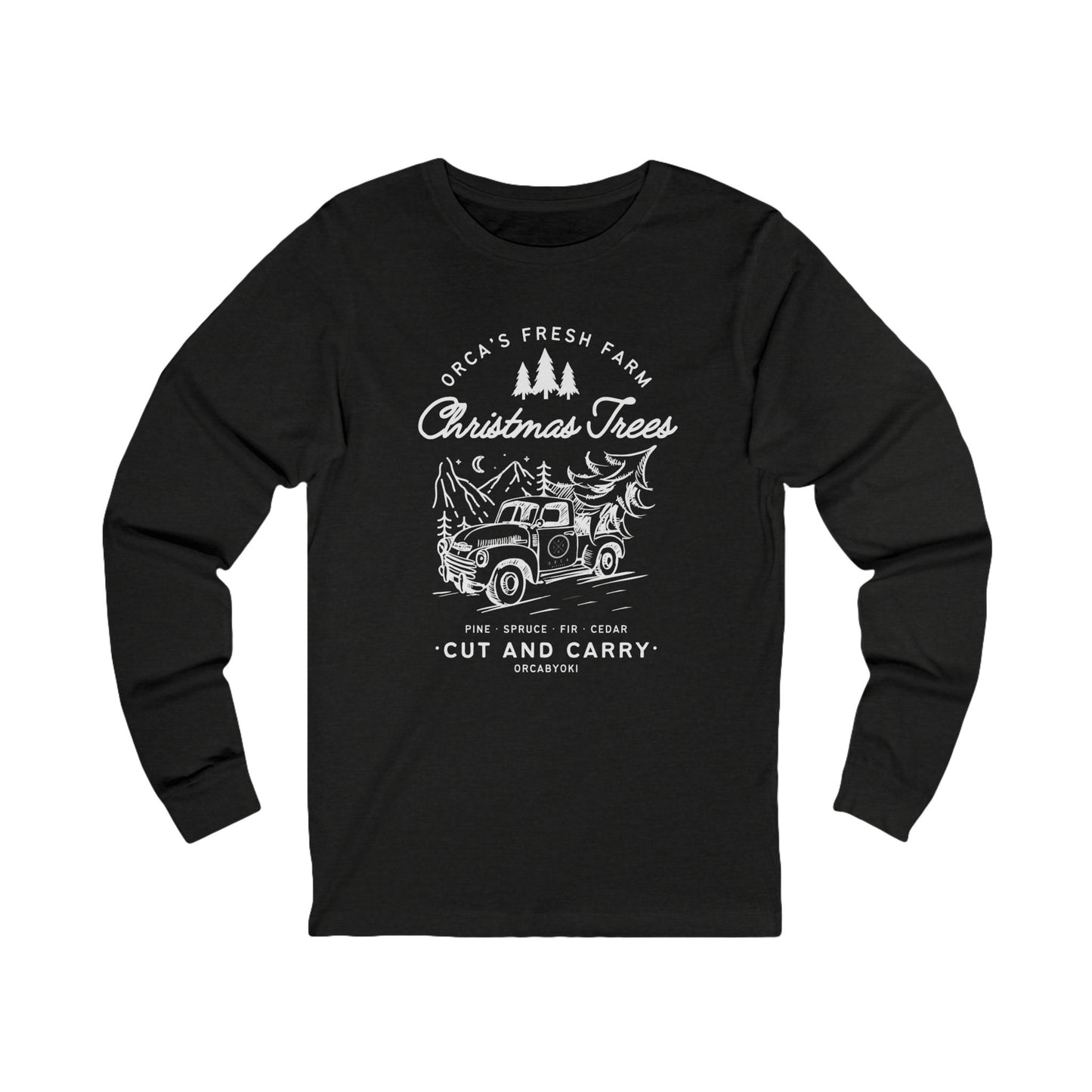 ORCA's Farm Christmas Tree Long Sleeve Tee