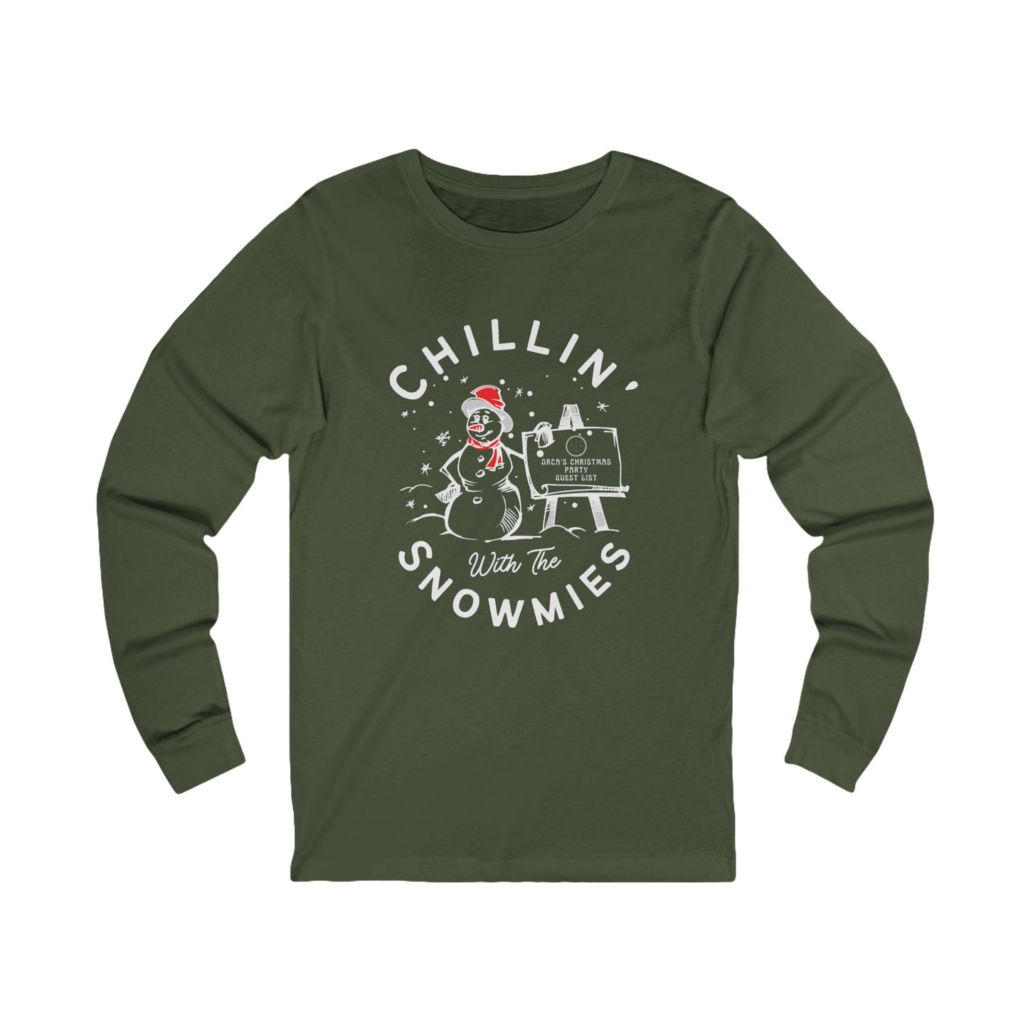 Christmas Chillin' Snowmie Long Sleeve Tee