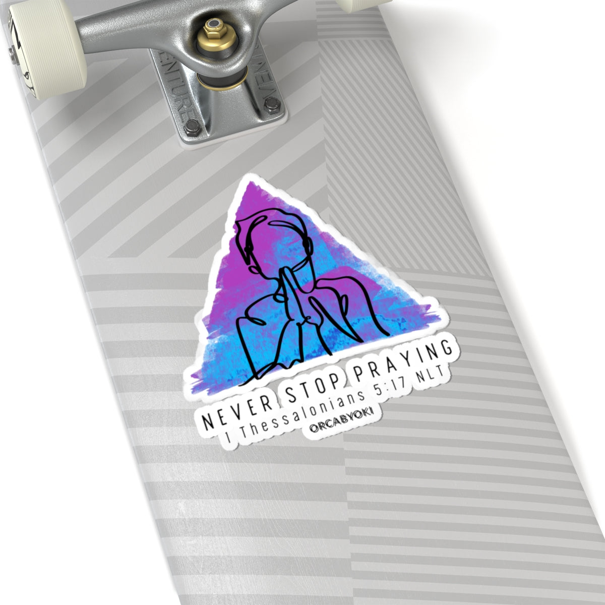 Inspirational Kiss-Cut Stickers - Never Stop Praying