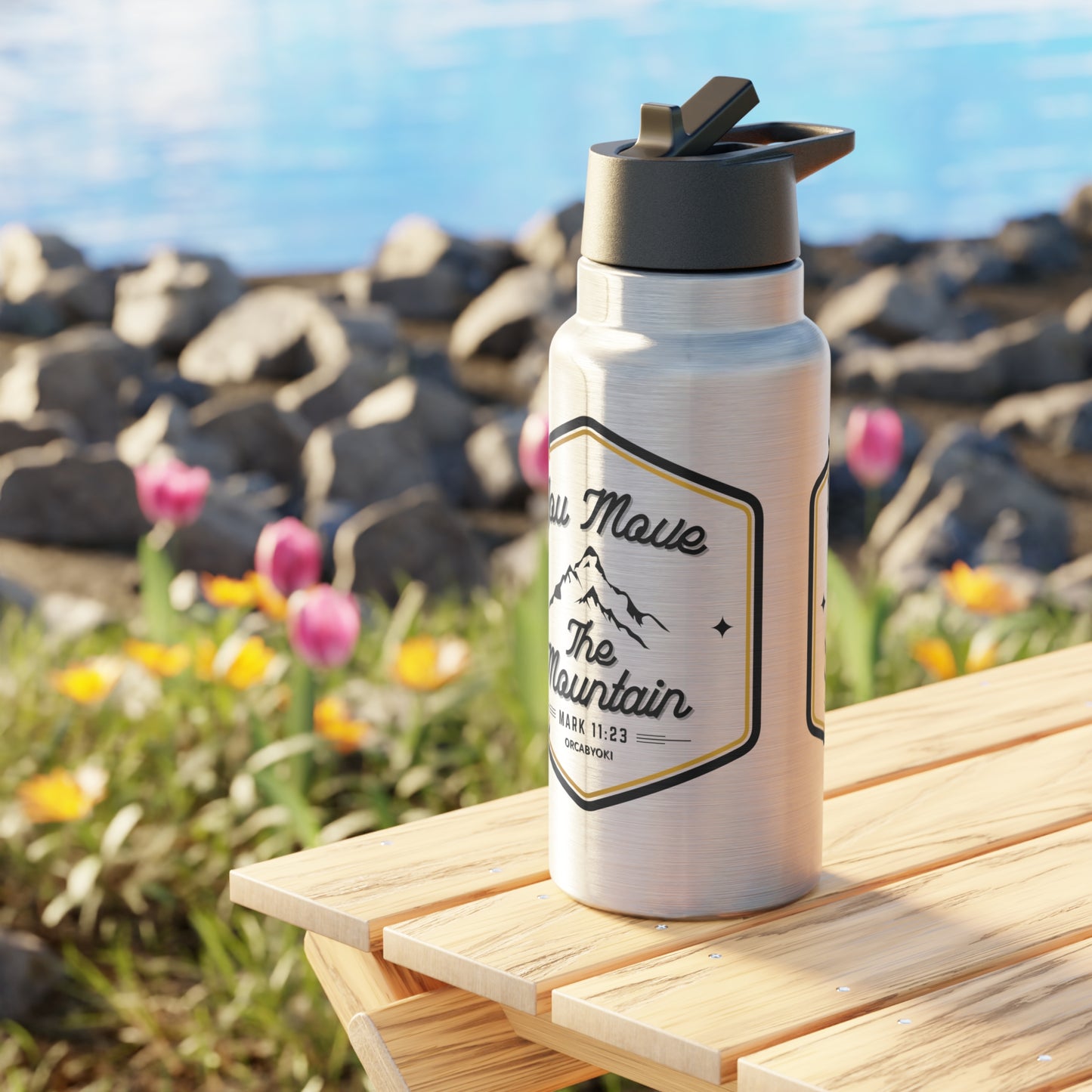 You Move The Mountain Gator Tumbler | 32oz Insulated Drinkware | Perfect for Adventurers, Beach Lovers, & Nautical Decor | Unique Gift [...]