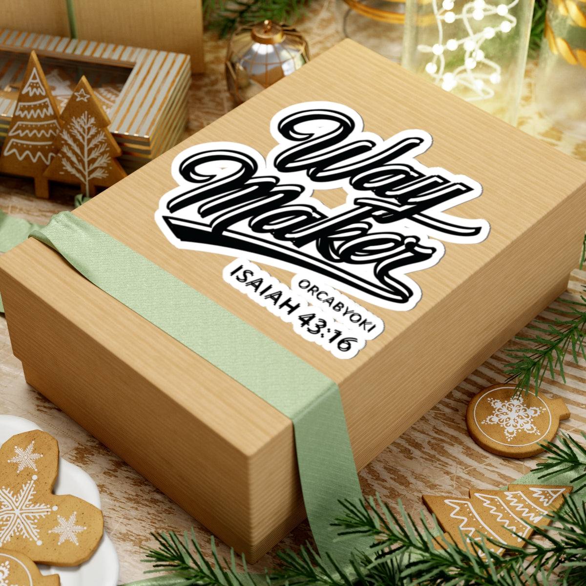 Way Maker 43:16 - Inspirational Kiss-Cut Stickers