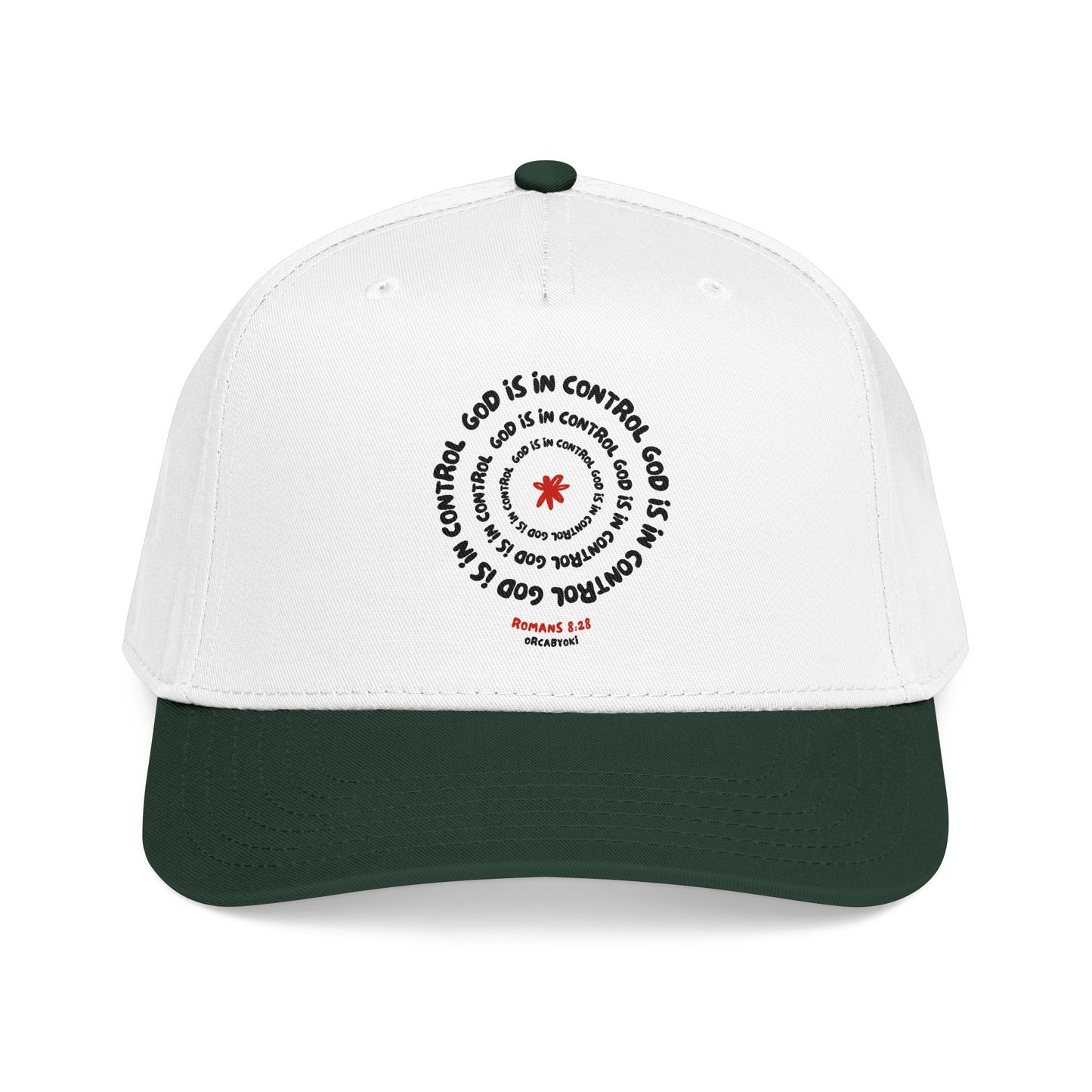 God Is In Control Baseball Cap – Faith-Inspired Romans 8:28 Hat