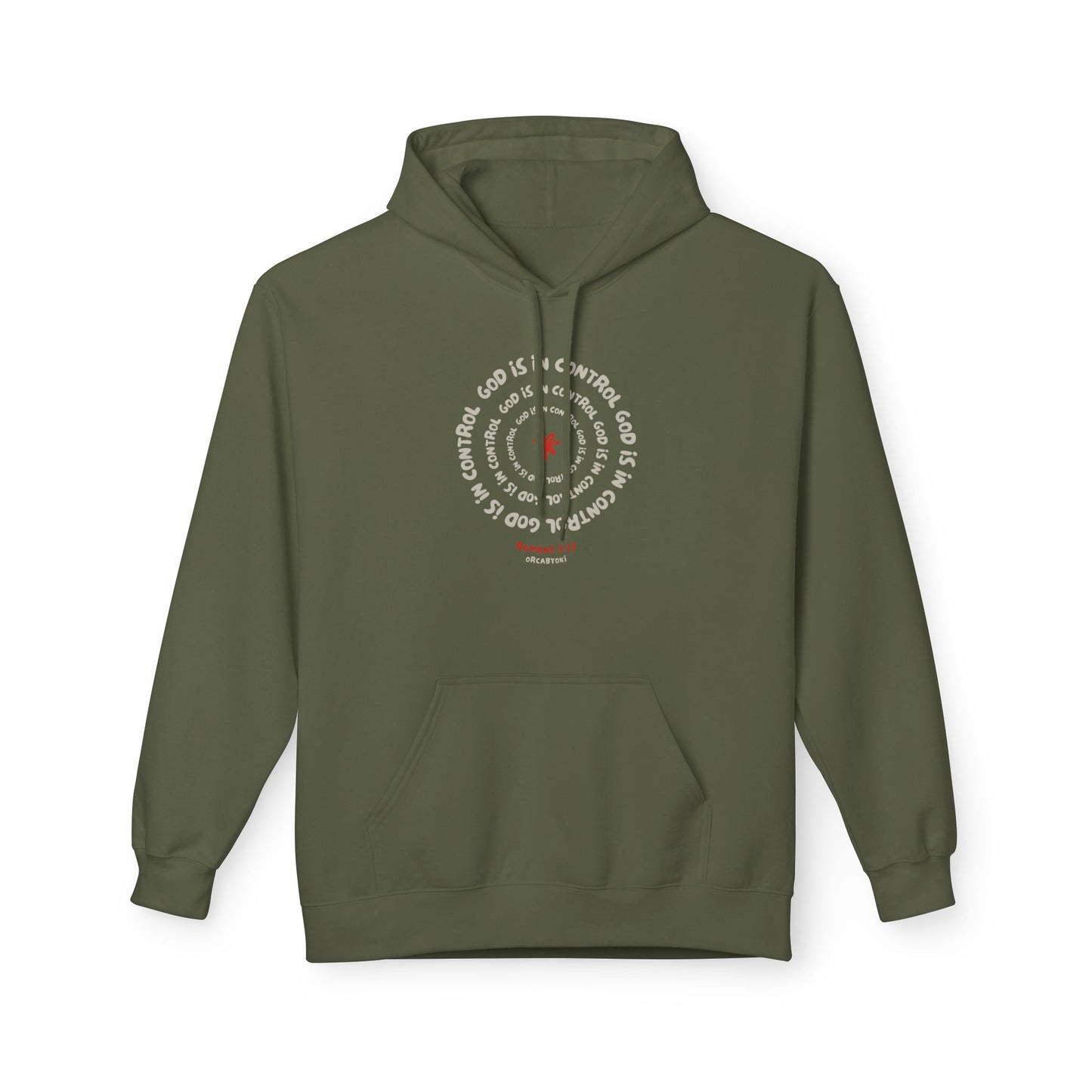 God is In Control Fleece Hoodie