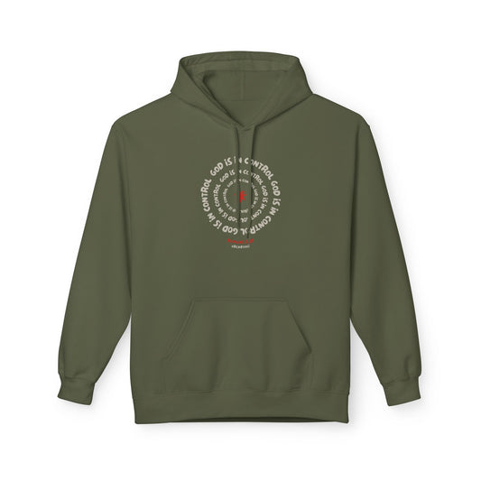 God is In Control Fleece Hoodie