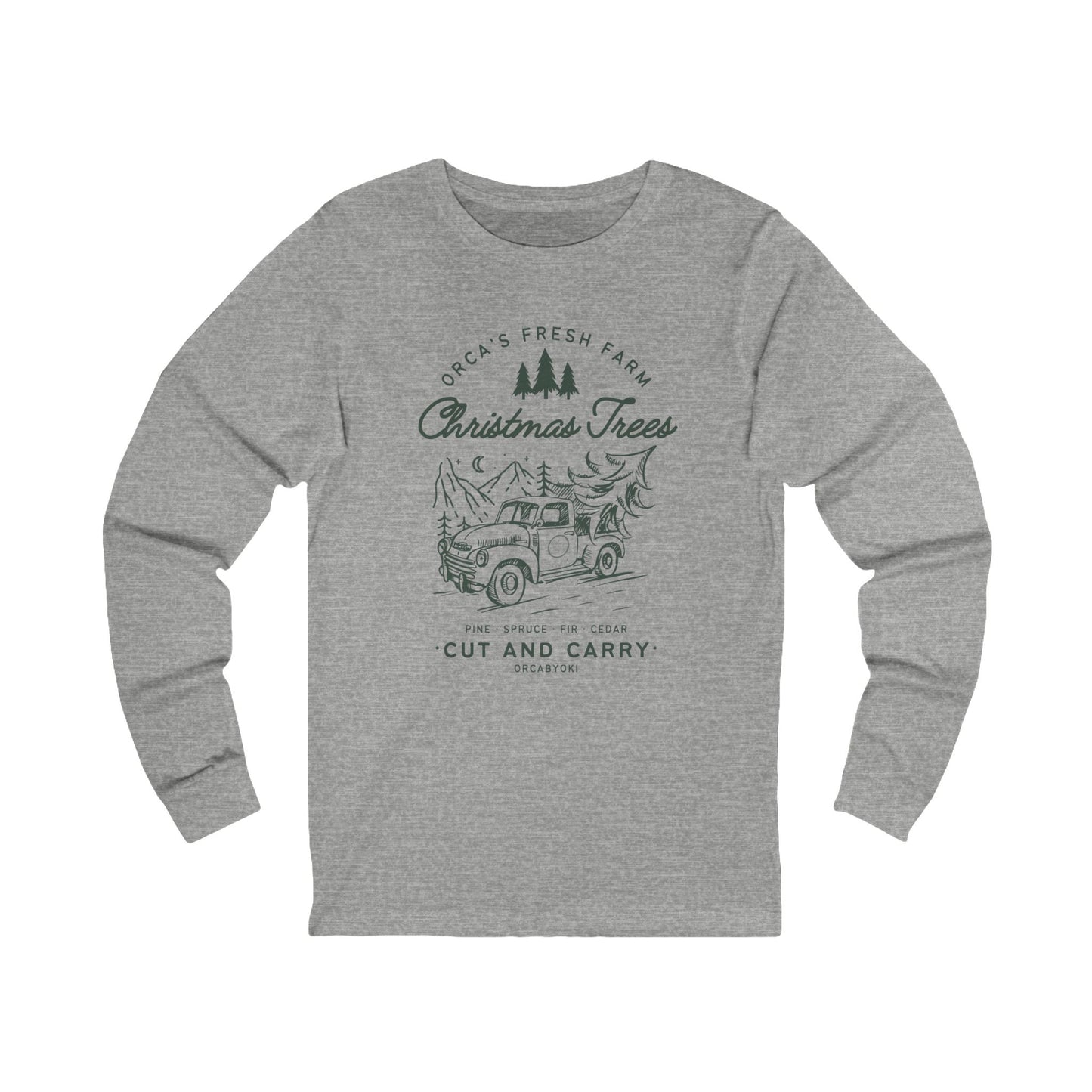 ORCA's Farm Christmas Tree Long Sleeve Tee