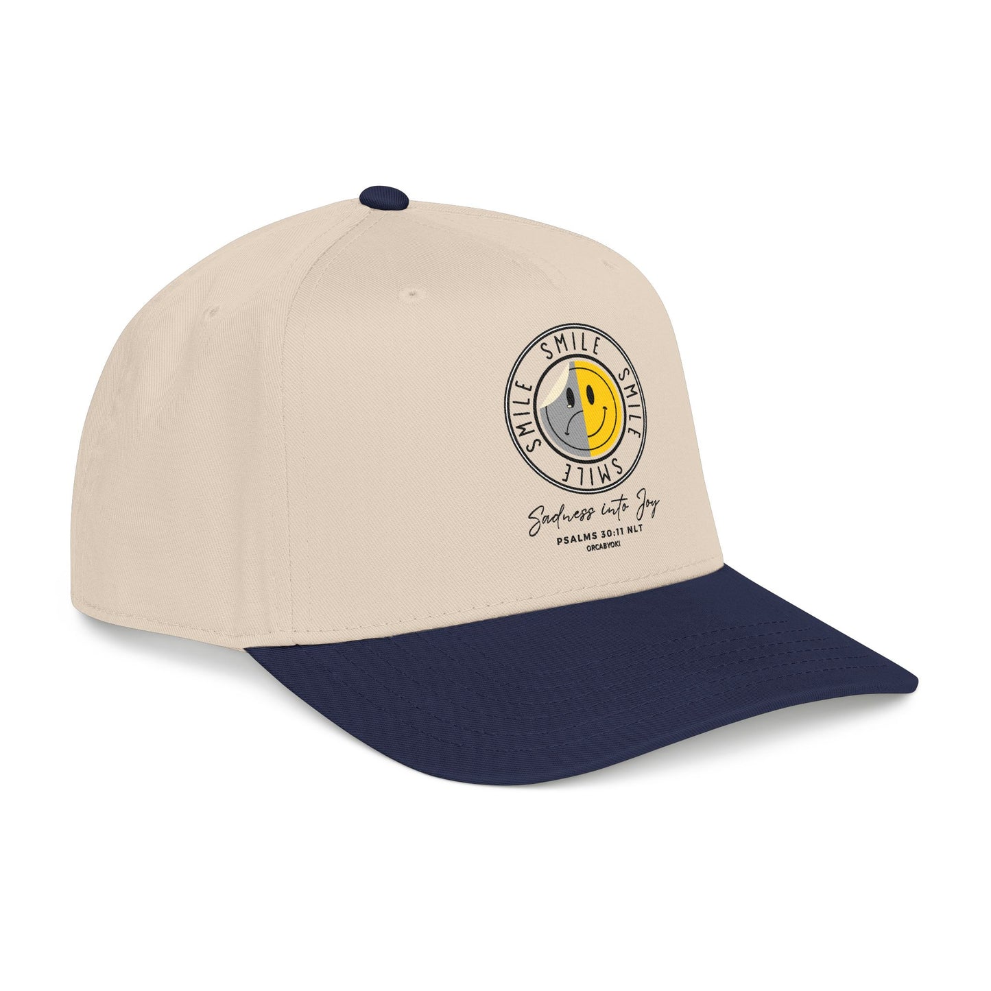 Sadness Into Joy Baseball Cap — Smiley Cap