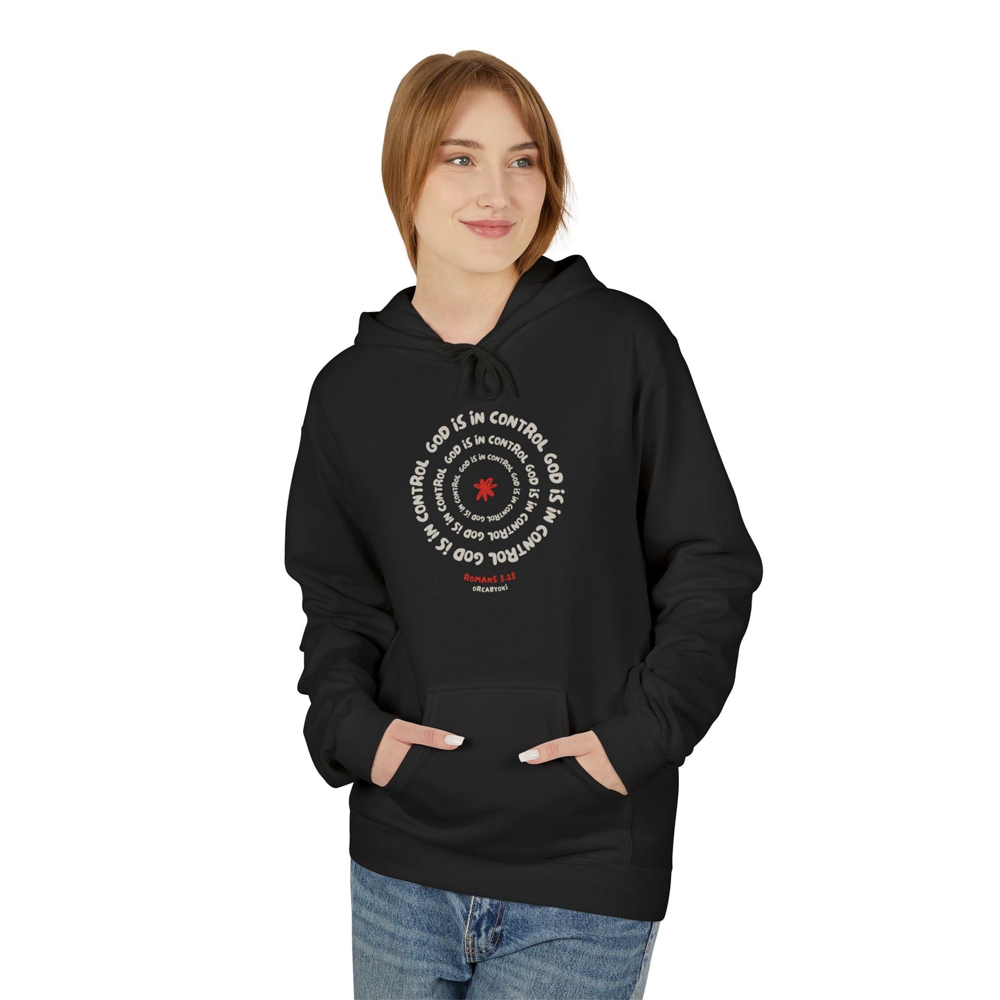 God is In Control Fleece Hoodie
