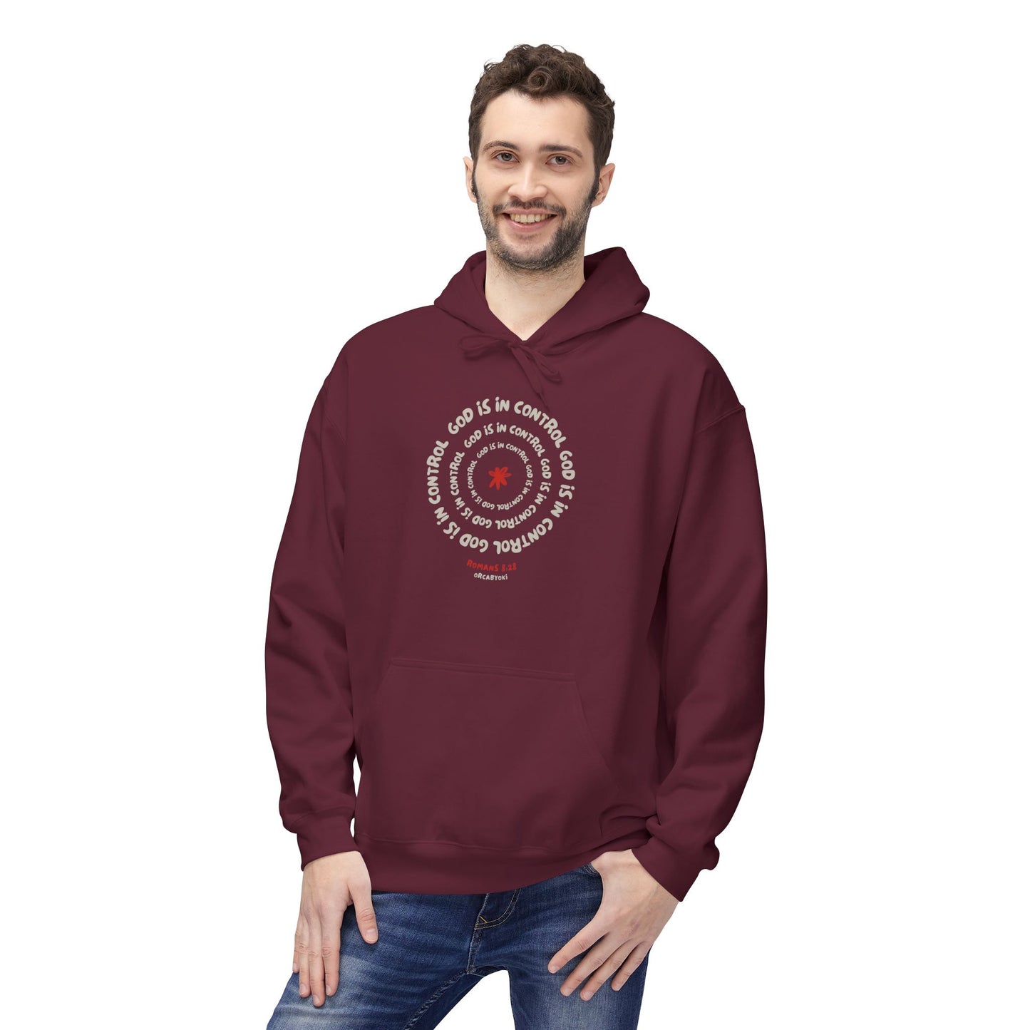 God is In Control Fleece Hoodie