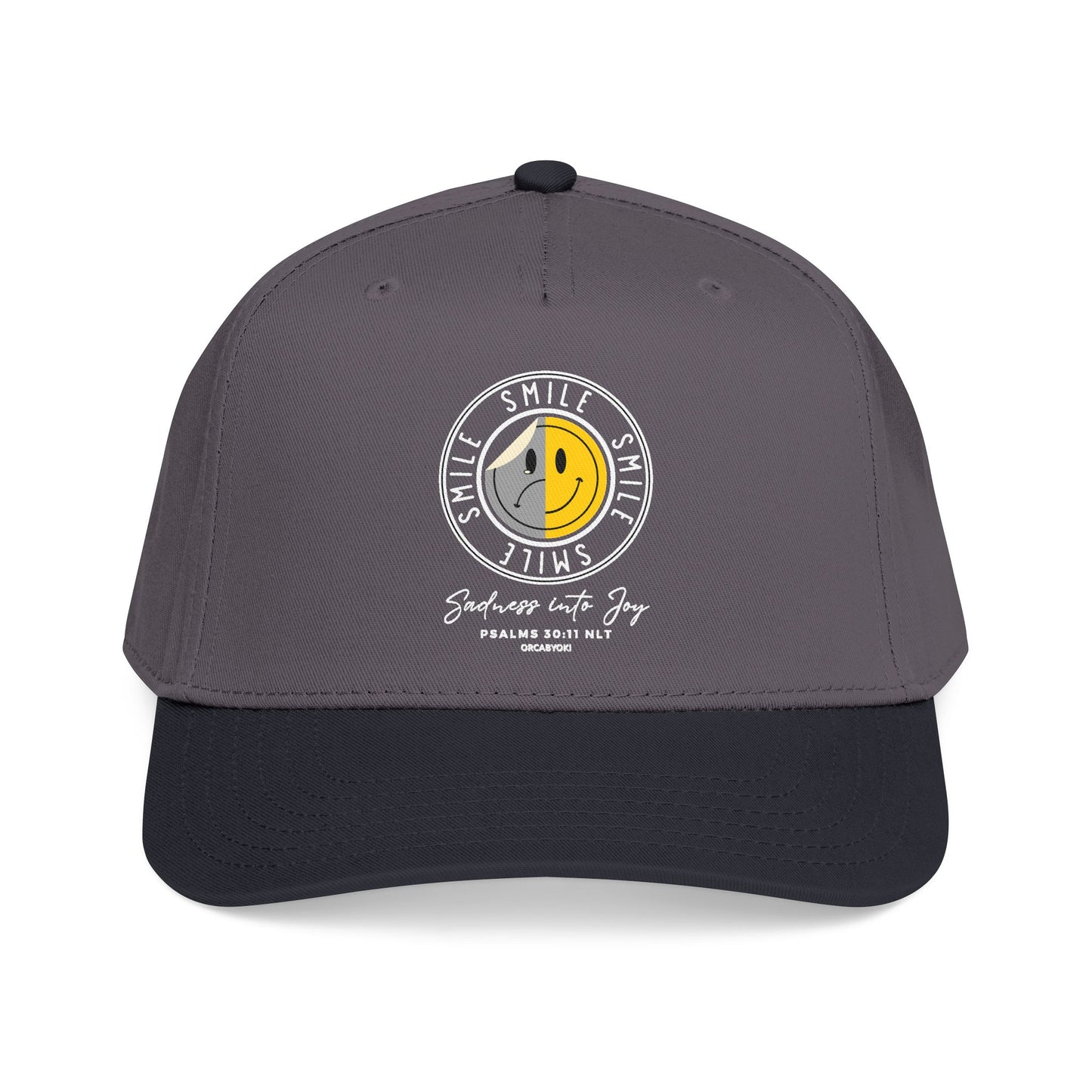 Sadness Into Joy Baseball Cap — Smiley Cap