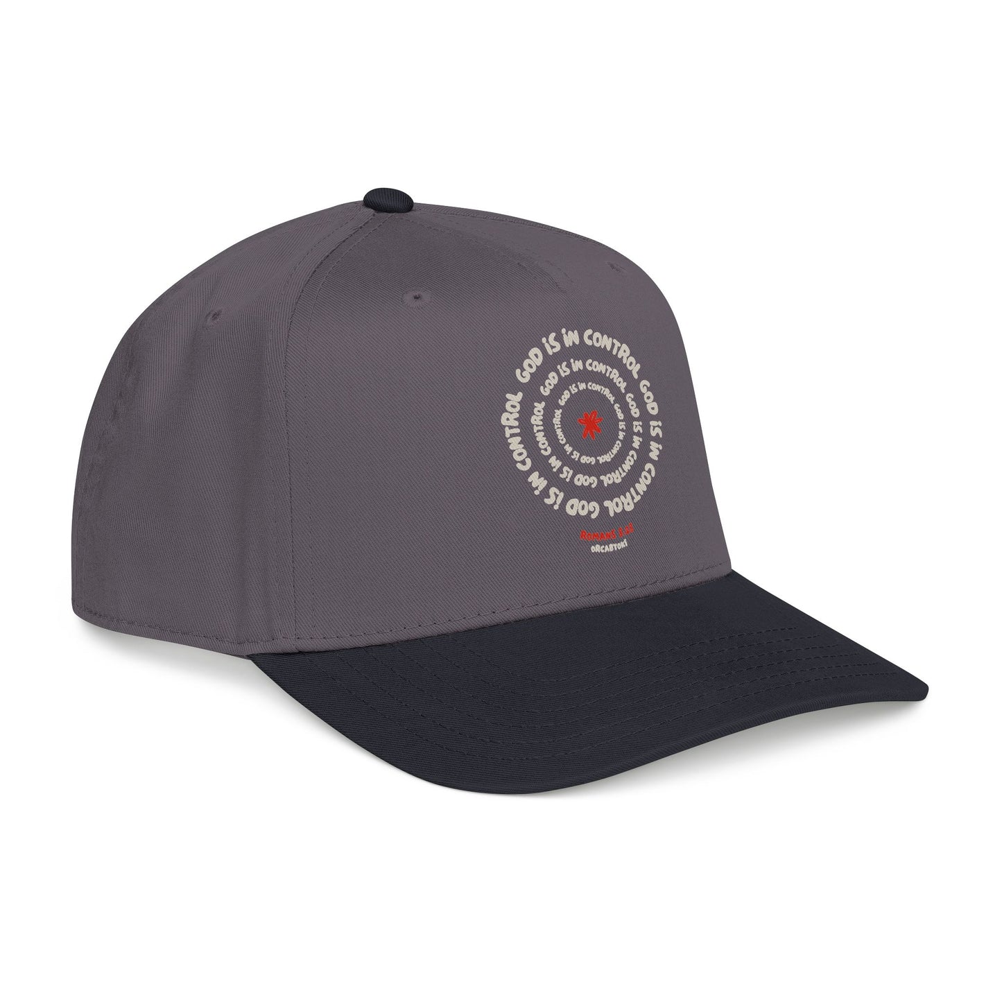 God Is In Control Baseball Cap – Faith-Inspired Romans 8:28 Hat