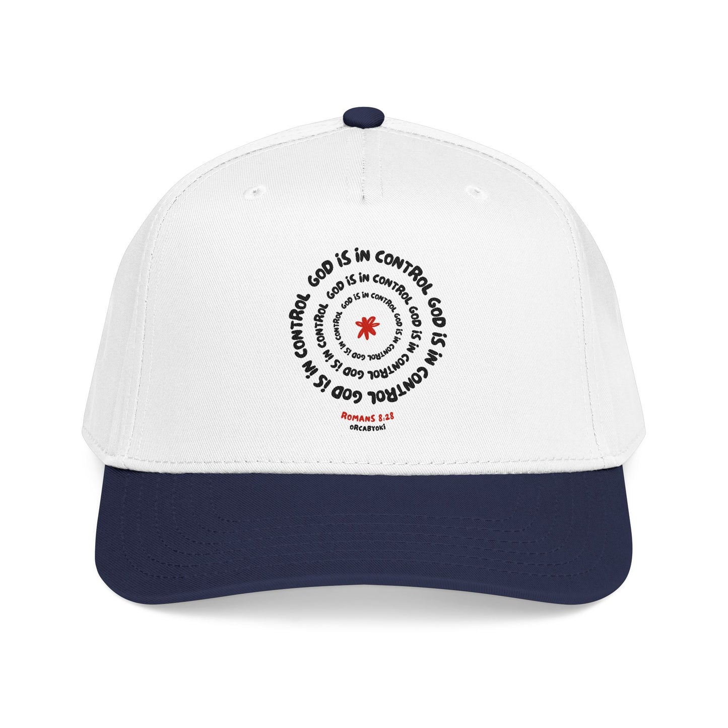 God Is In Control Baseball Cap – Faith-Inspired Romans 8:28 Hat