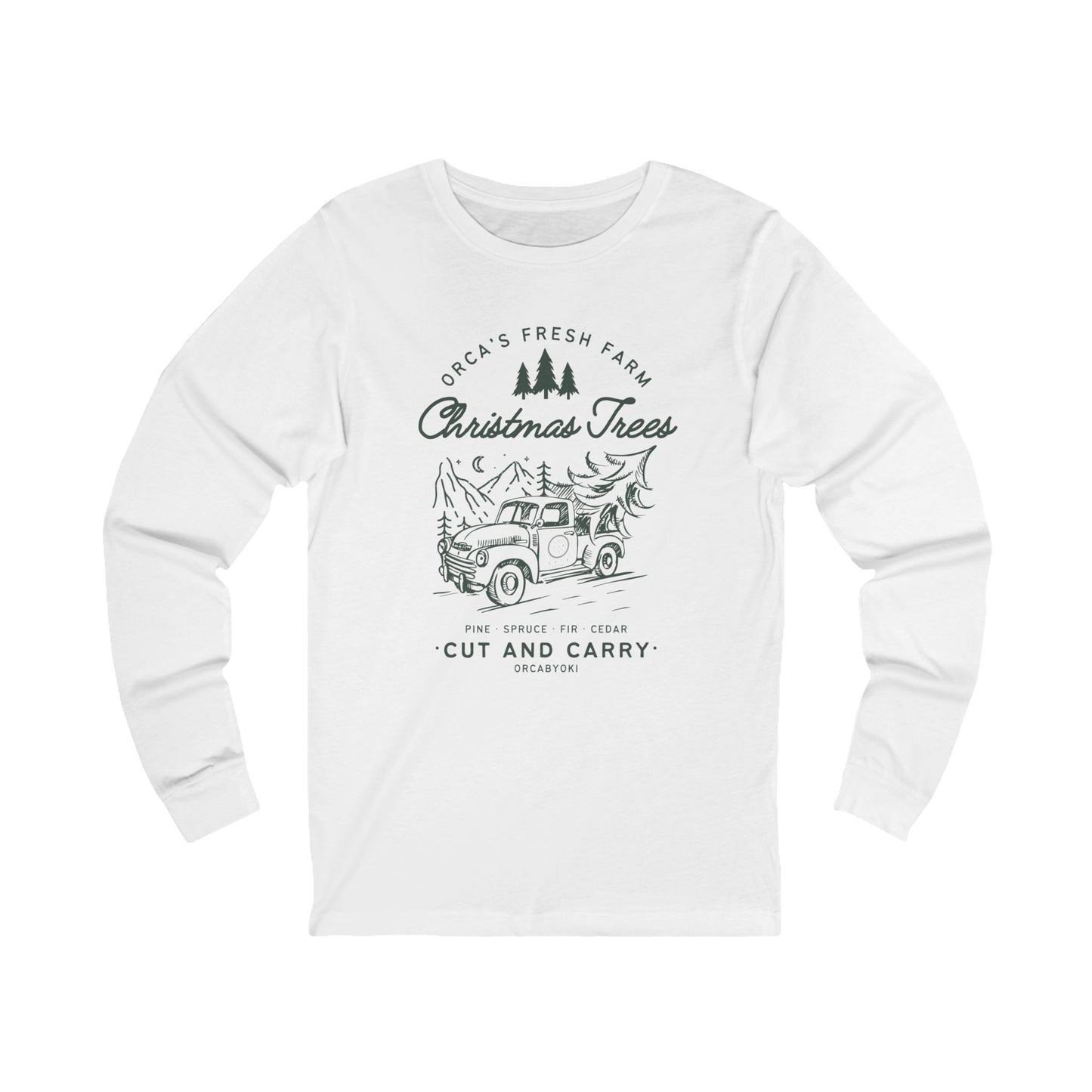ORCA's Farm Christmas Tree Long Sleeve Tee