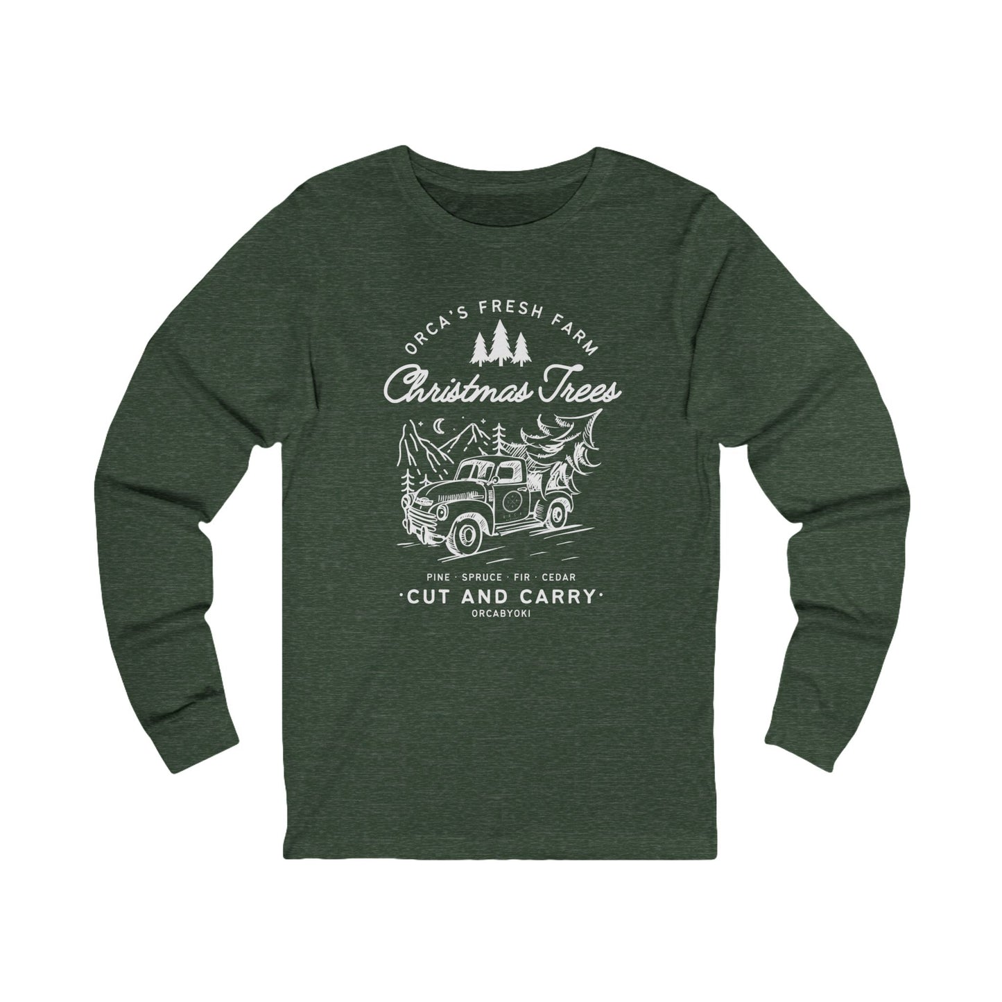 ORCA's Farm Christmas Tree Long Sleeve Tee