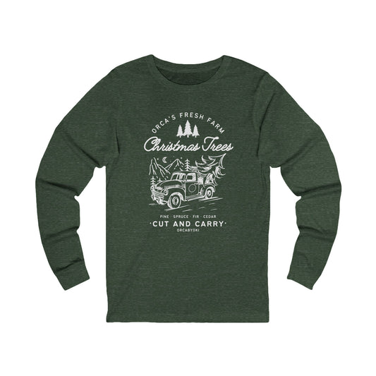 ORCA's Farm Christmas Tree Long Sleeve Tee