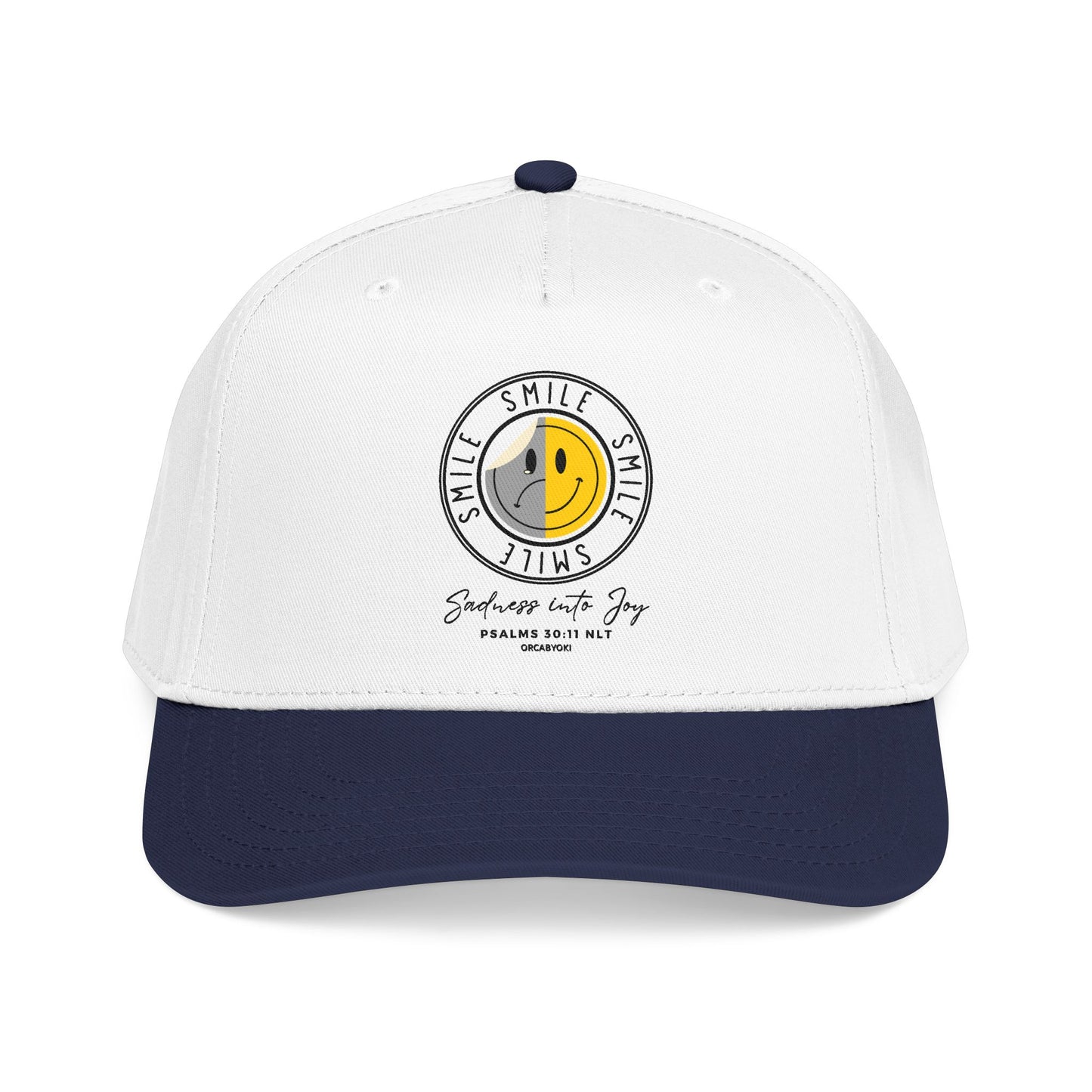 Sadness Into Joy Baseball Cap — Smiley Cap
