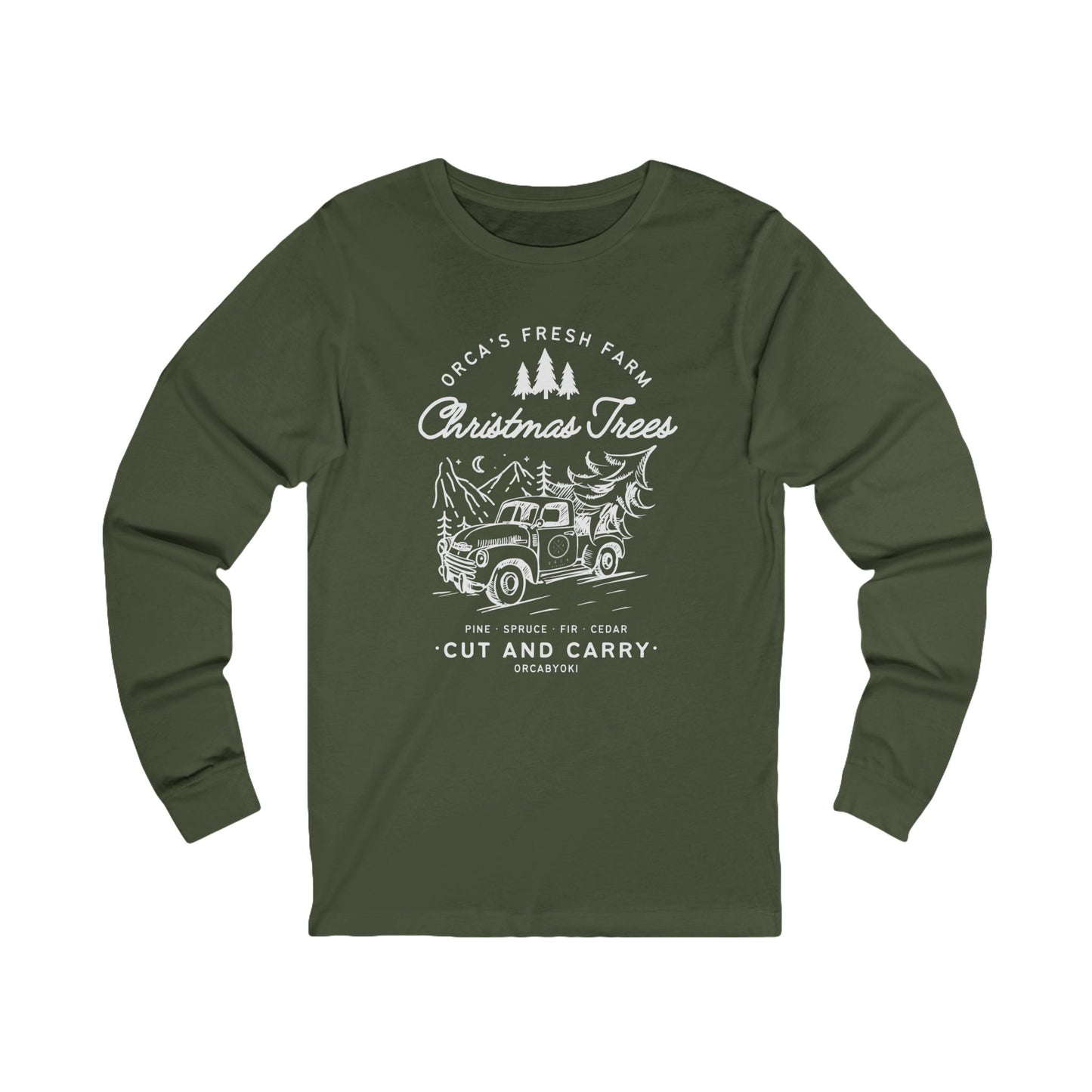 ORCA's Farm Christmas Tree Long Sleeve Tee