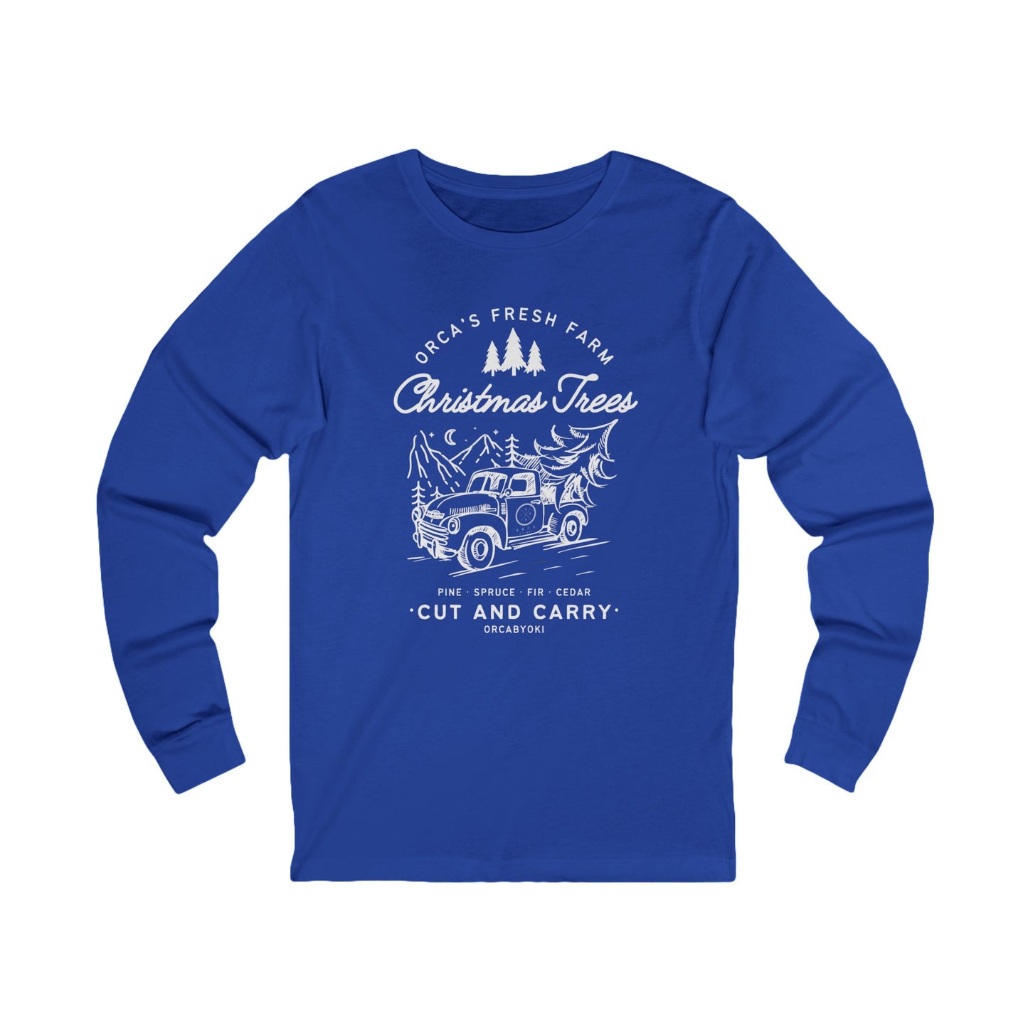 ORCA's Farm Christmas Tree Long Sleeve Tee