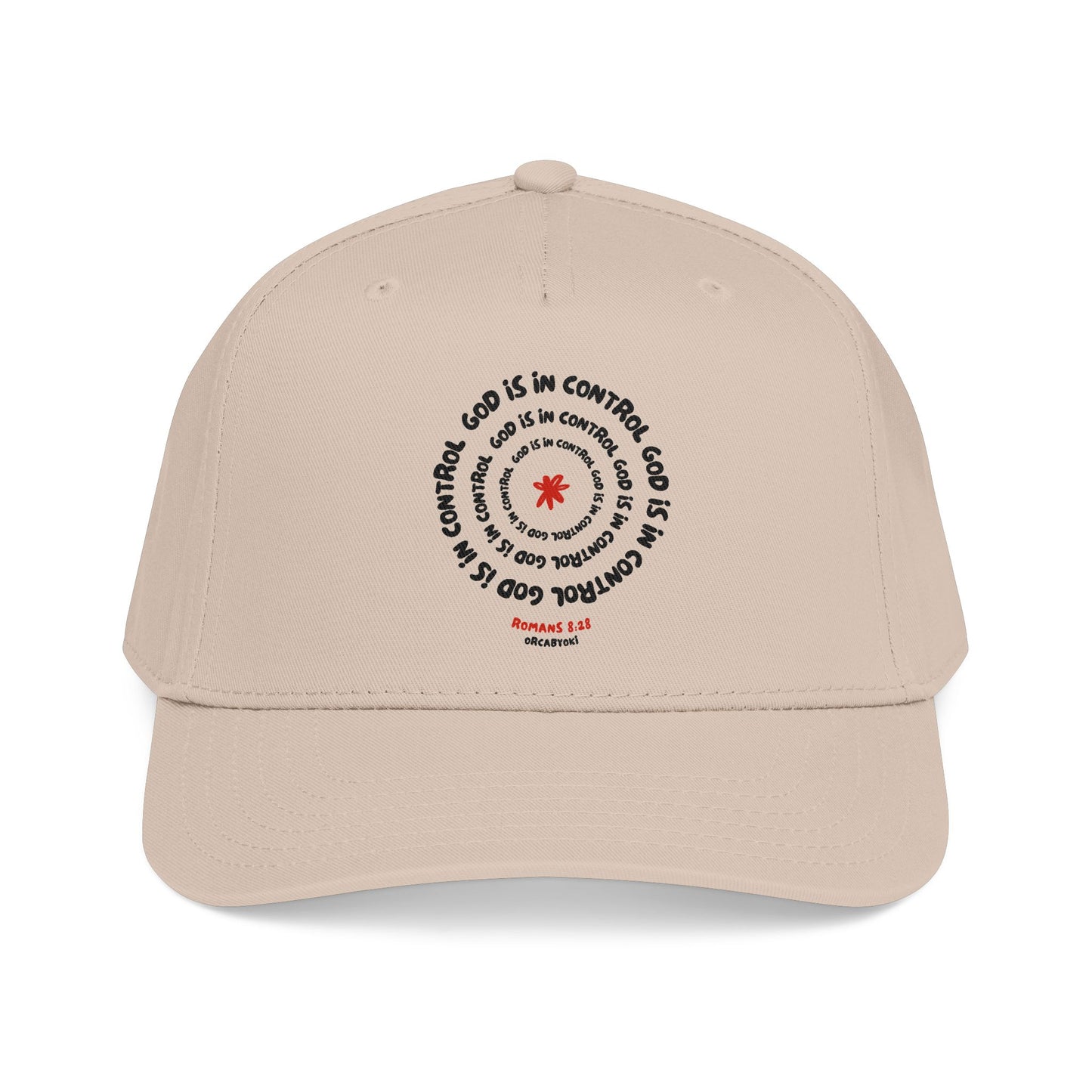 God Is In Control Baseball Cap – Faith-Inspired Romans 8:28 Hat