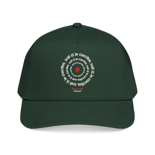 God Is In Control Baseball Cap – Faith-Inspired Romans 8:28 Hat
