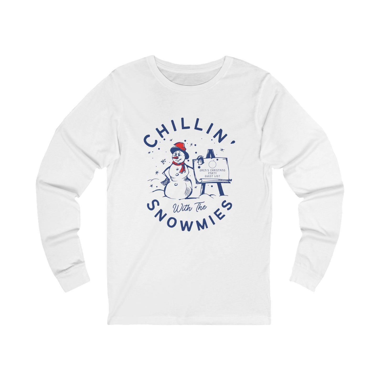 Christmas Chillin' Snowmie Long Sleeve Tee
