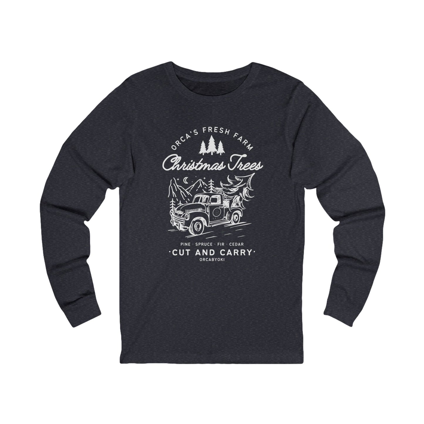 ORCA's Farm Christmas Tree Long Sleeve Tee