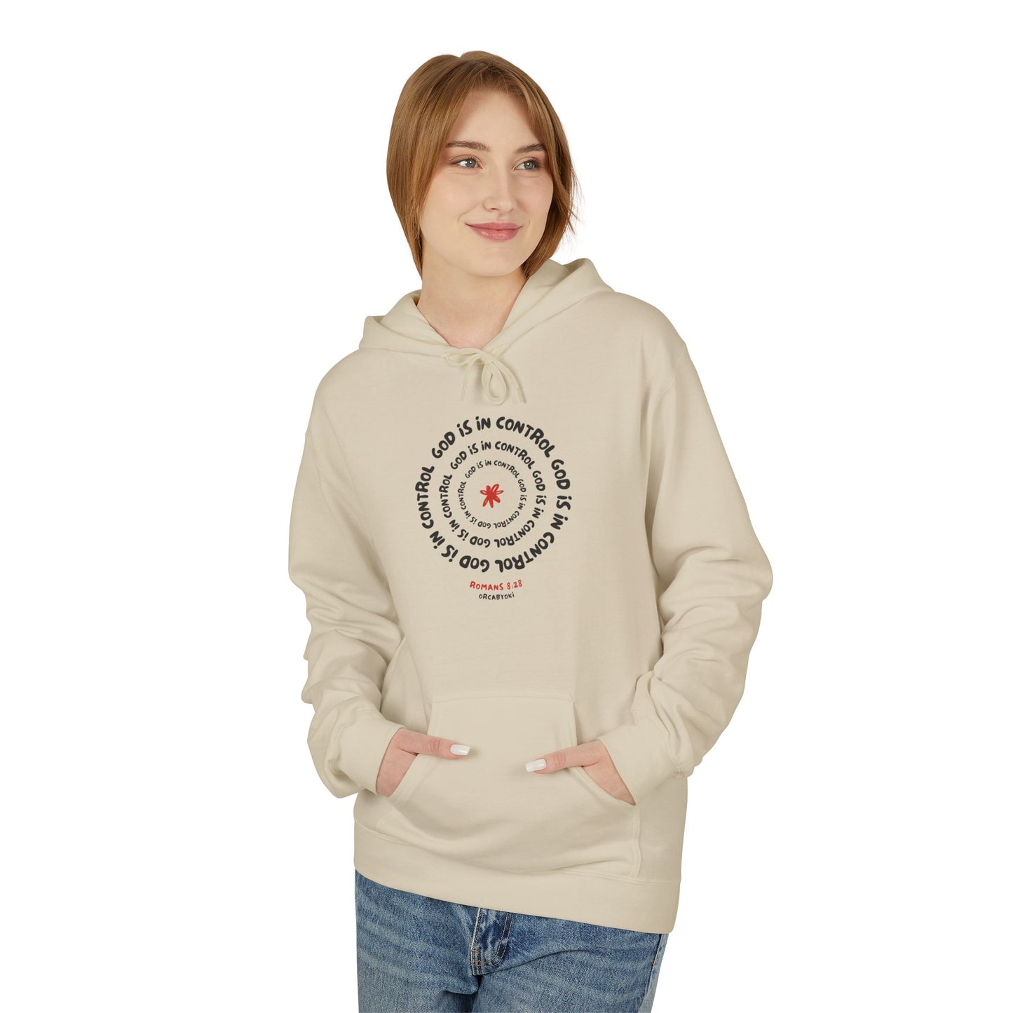 God is In Control Fleece Hoodie