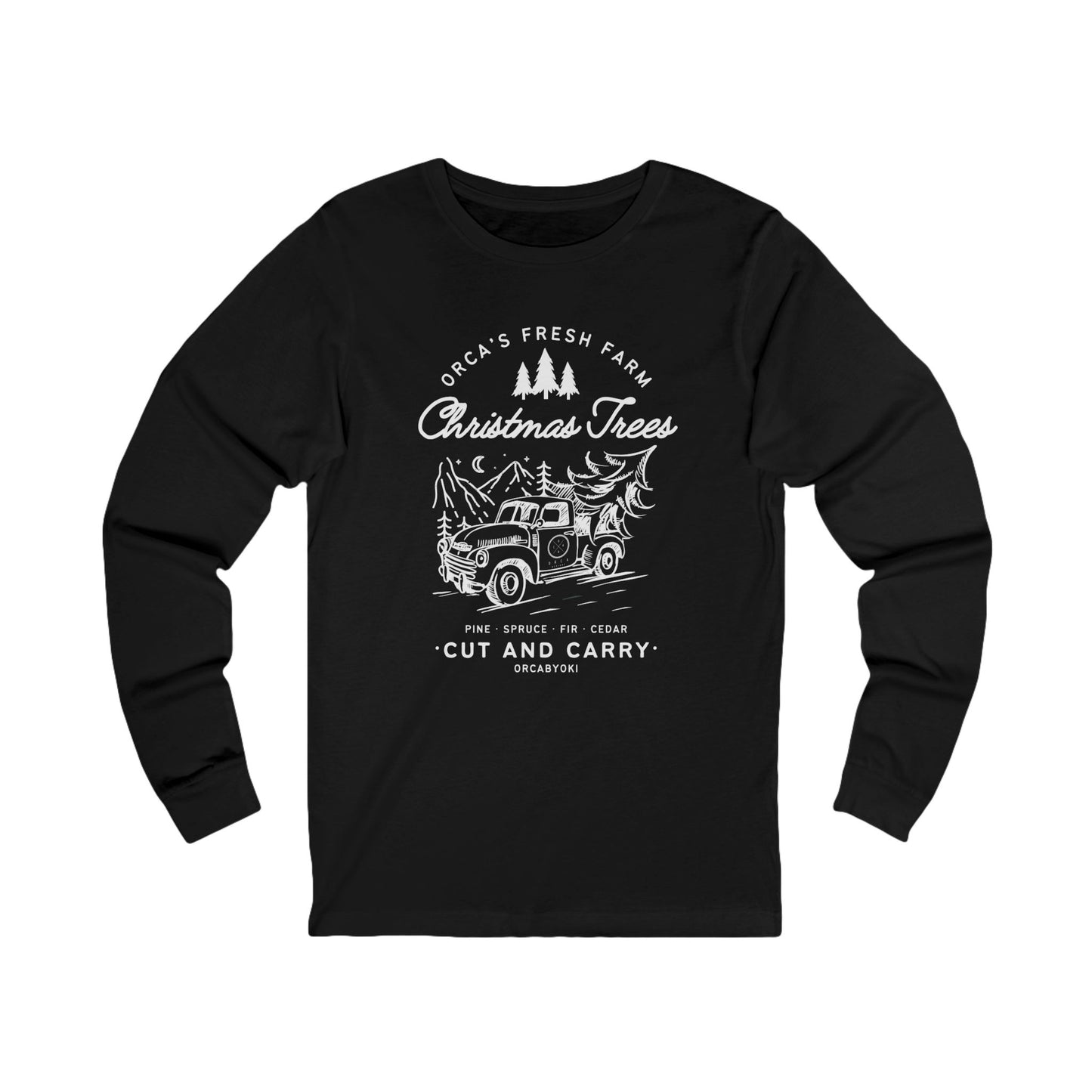 ORCA's Farm Christmas Tree Long Sleeve Tee