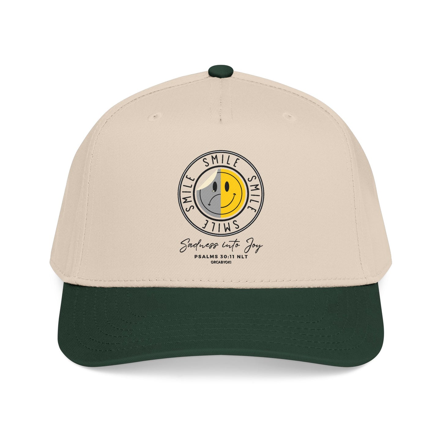 Sadness Into Joy Baseball Cap — Smiley Cap