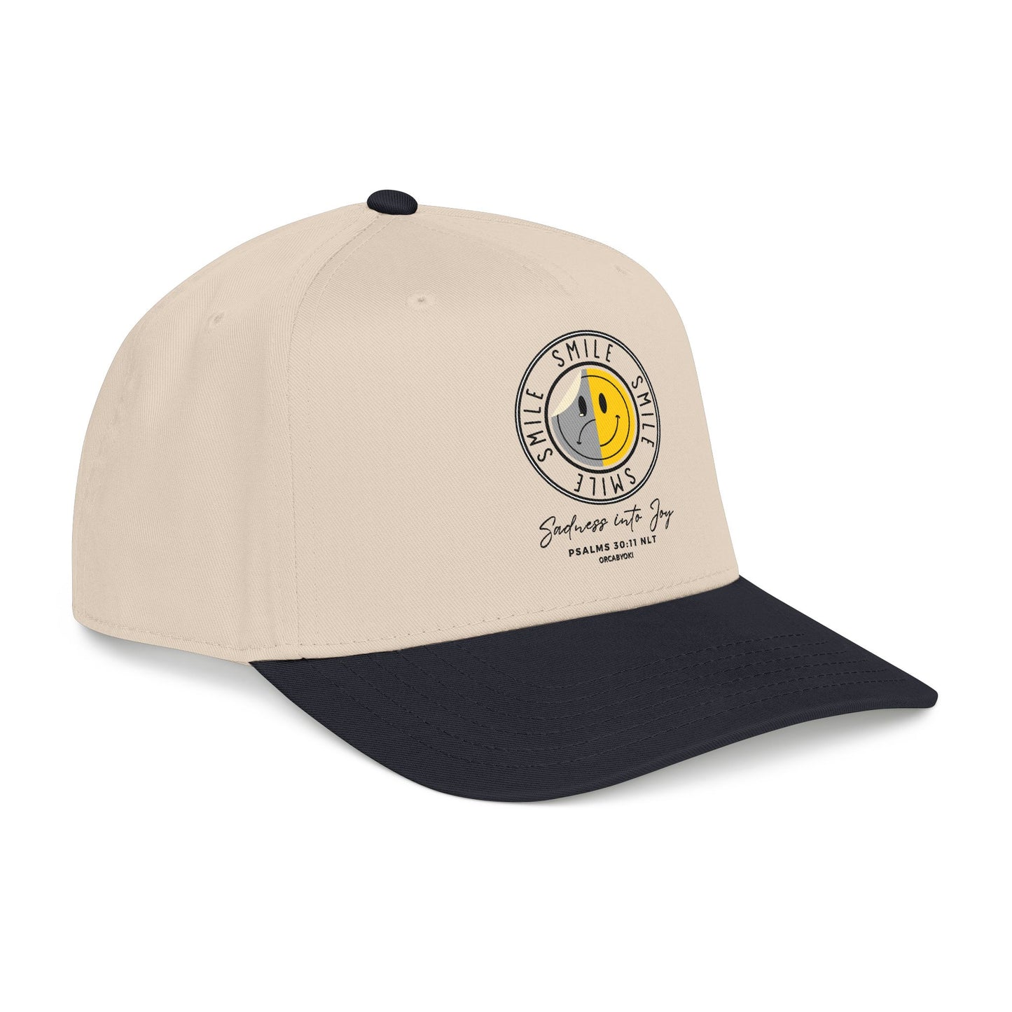 Sadness Into Joy Baseball Cap — Smiley Cap