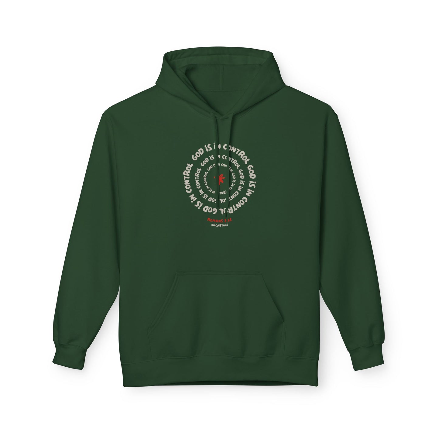 God is In Control Fleece Hoodie