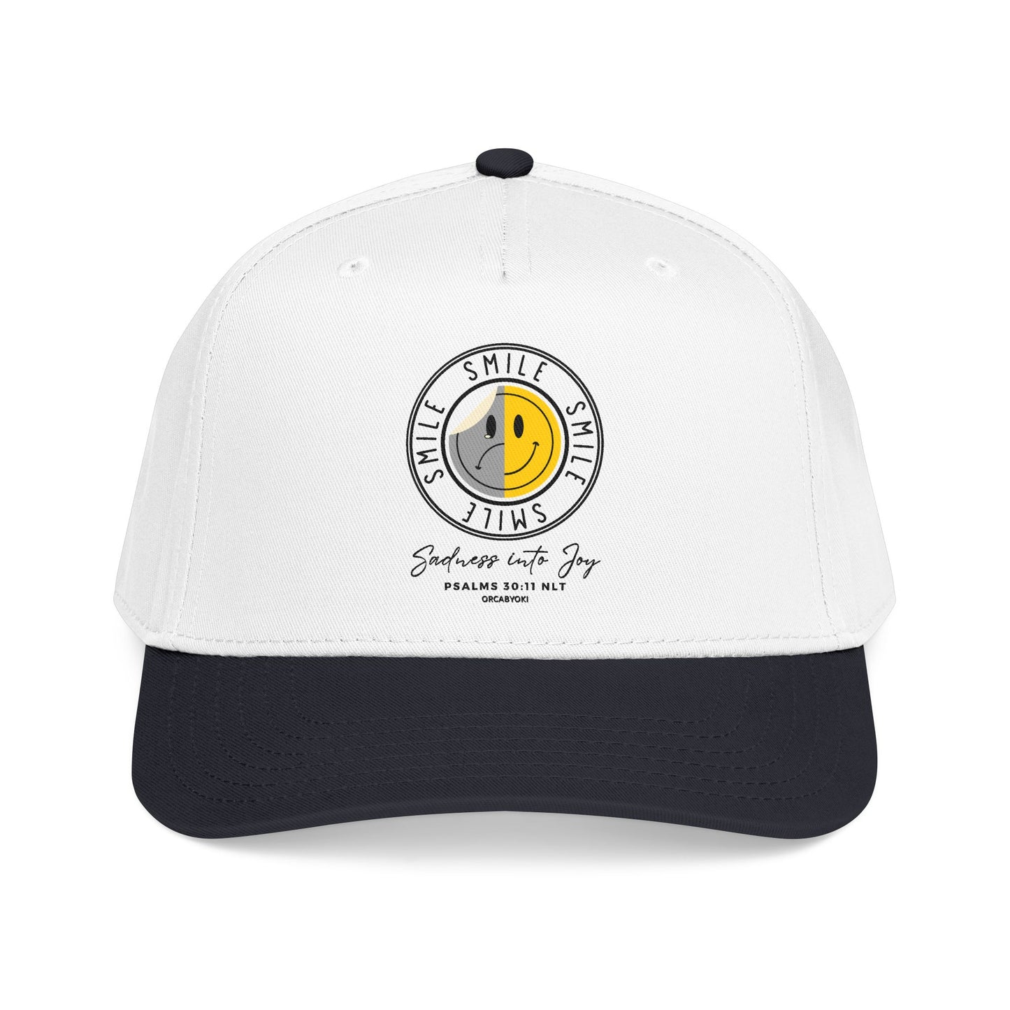 Sadness Into Joy Baseball Cap — Smiley Cap