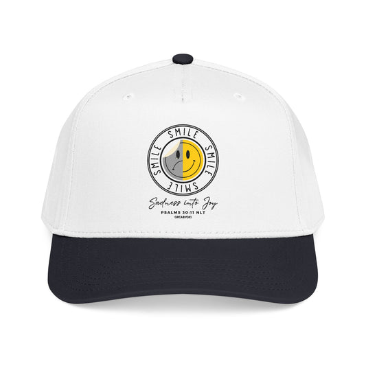 Sadness Into Joy Baseball Cap — Smiley Cap