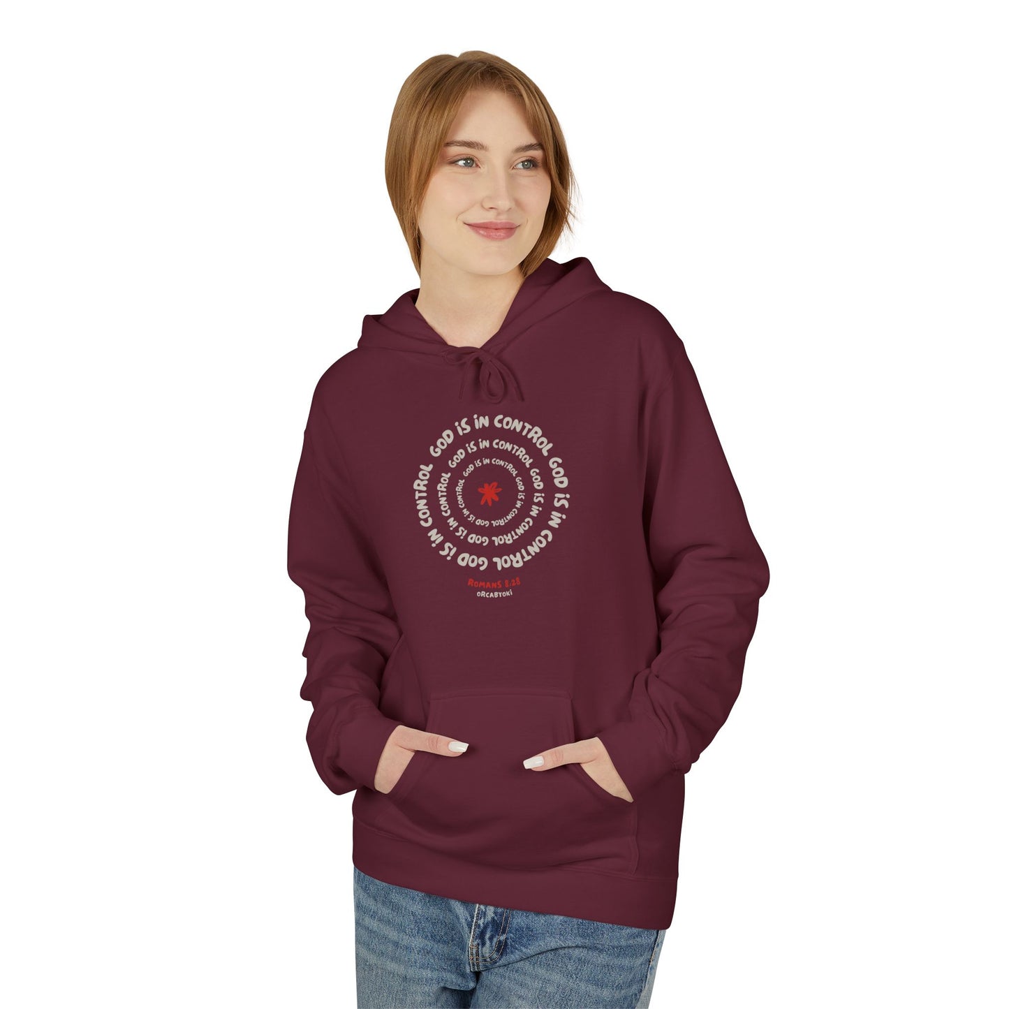 God is In Control Fleece Hoodie