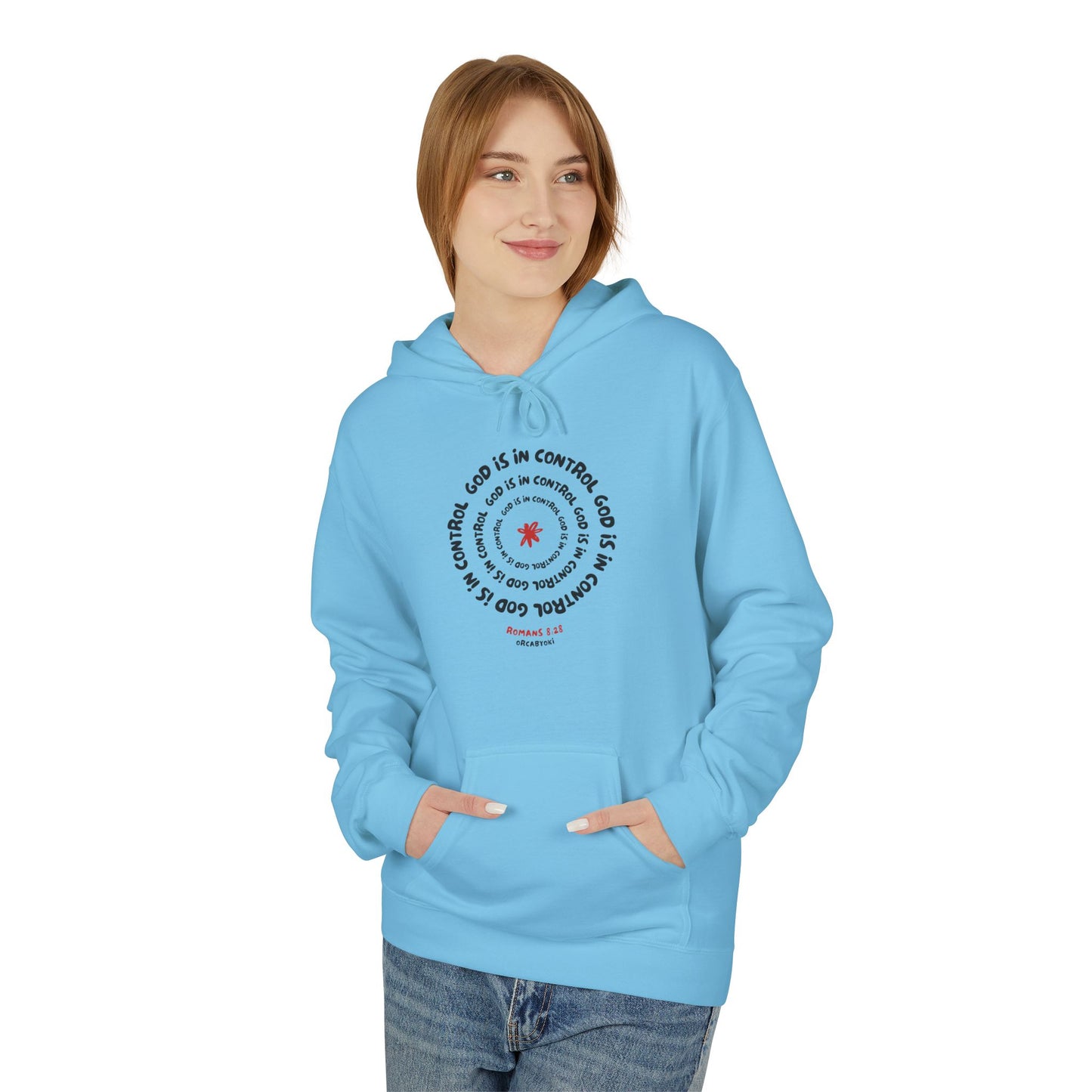 God is In Control Fleece Hoodie
