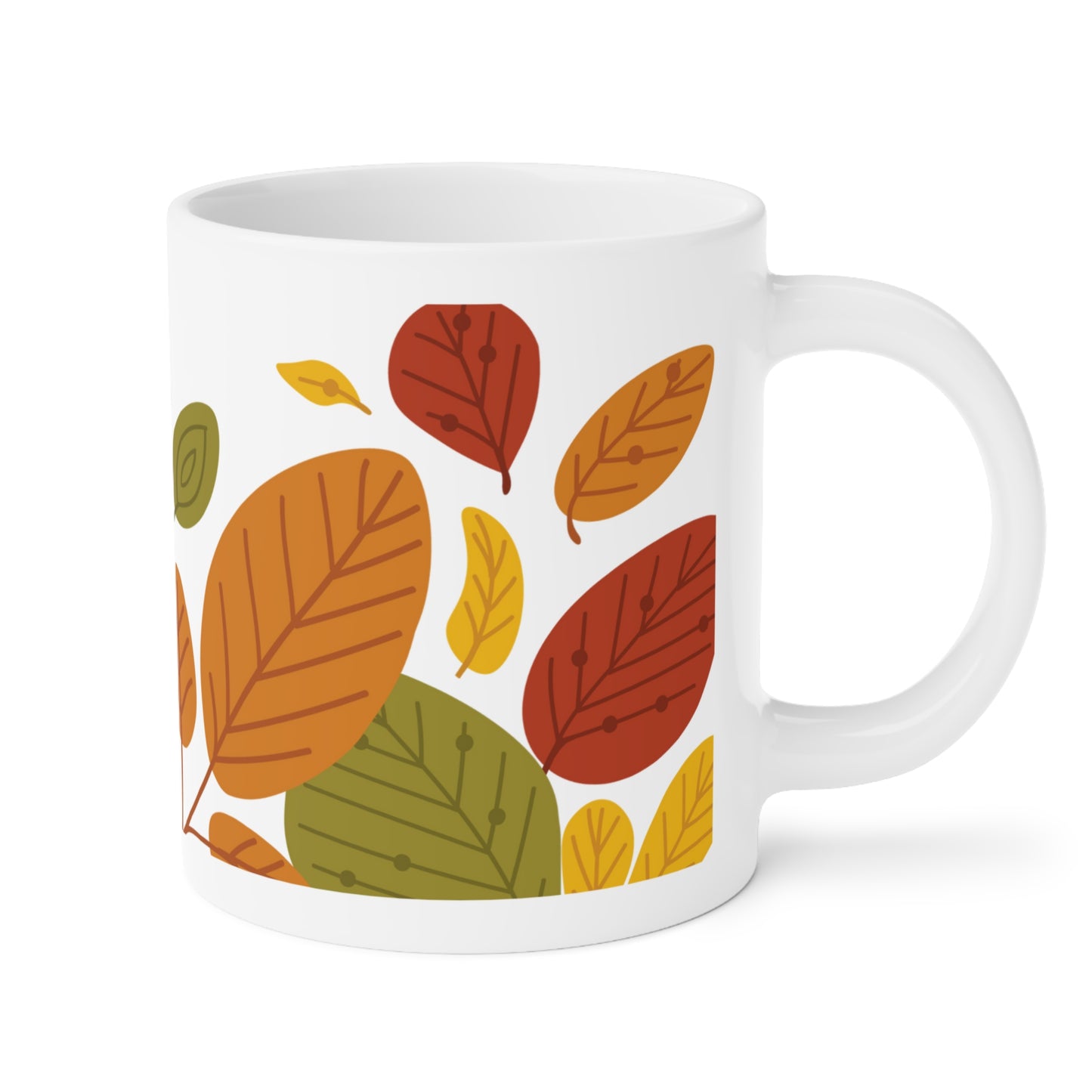 Autumn Leaf Ceramic Mugs - Cozy Coffee Cup for Fall, Nature Lover Gift, Thanksgiving Decor, Seasonal Kitchenware, Rustic Hot Beverage Mug