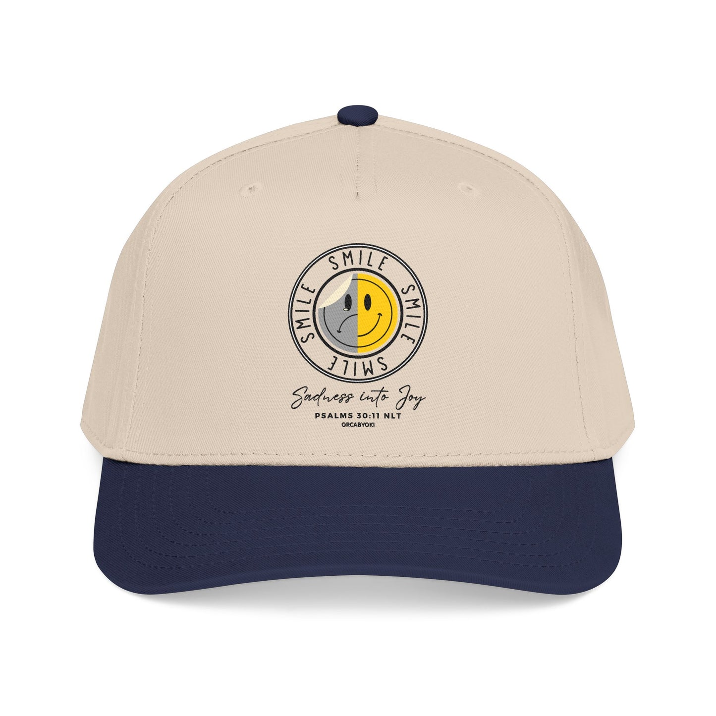 Sadness Into Joy Baseball Cap — Smiley Cap
