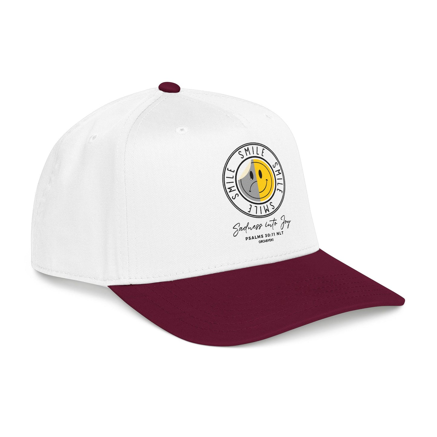 Sadness Into Joy Baseball Cap — Smiley Cap