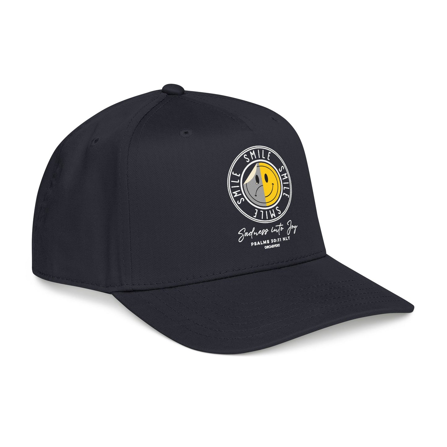 Sadness Into Joy Baseball Cap — Smiley Cap