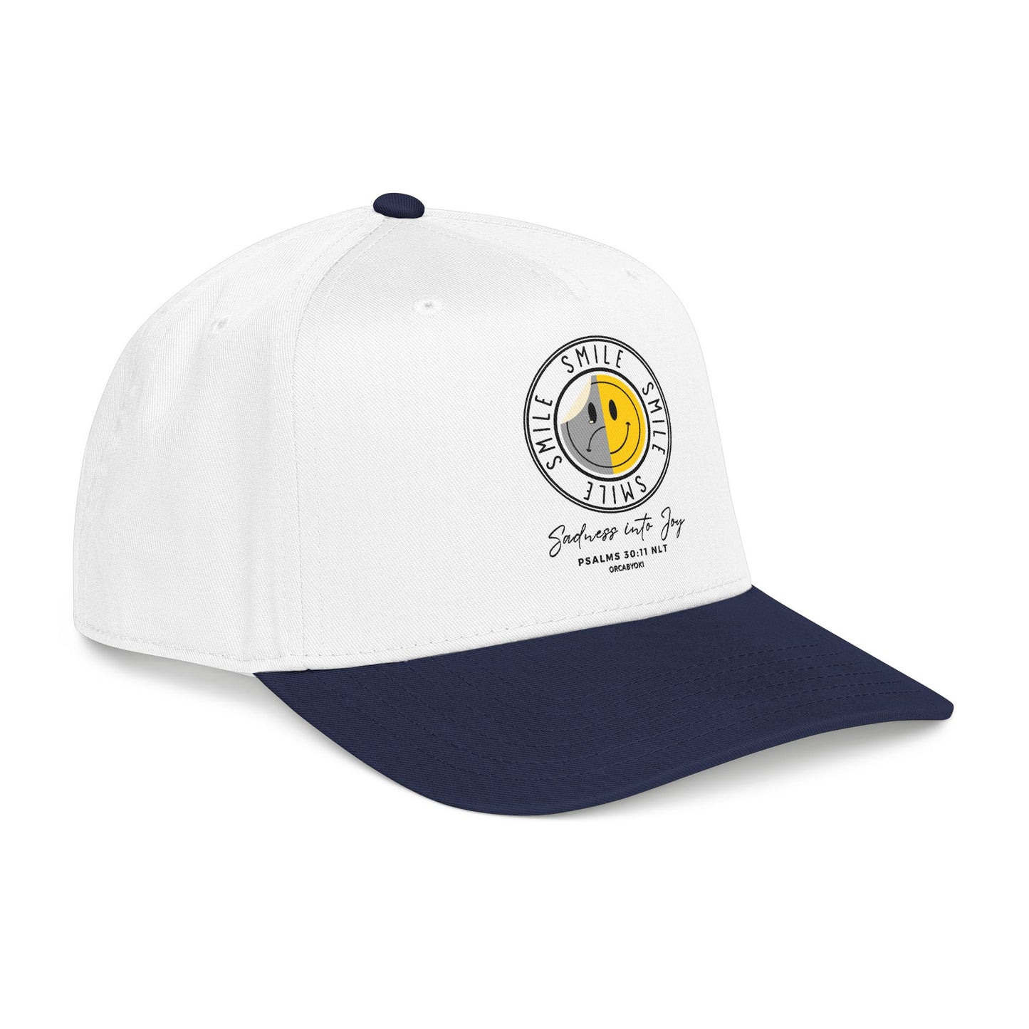 Sadness Into Joy Baseball Cap — Smiley Cap
