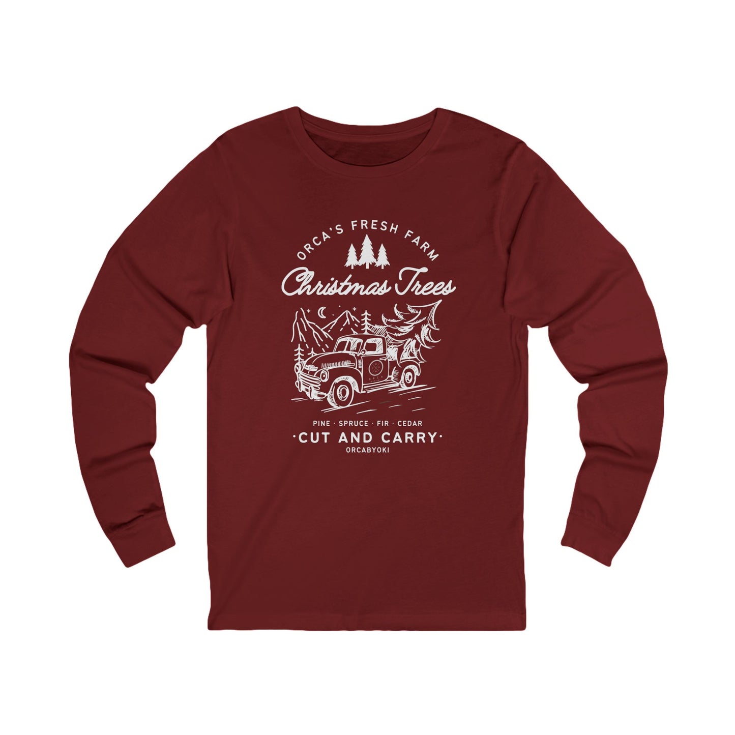ORCA's Farm Christmas Tree Long Sleeve Tee